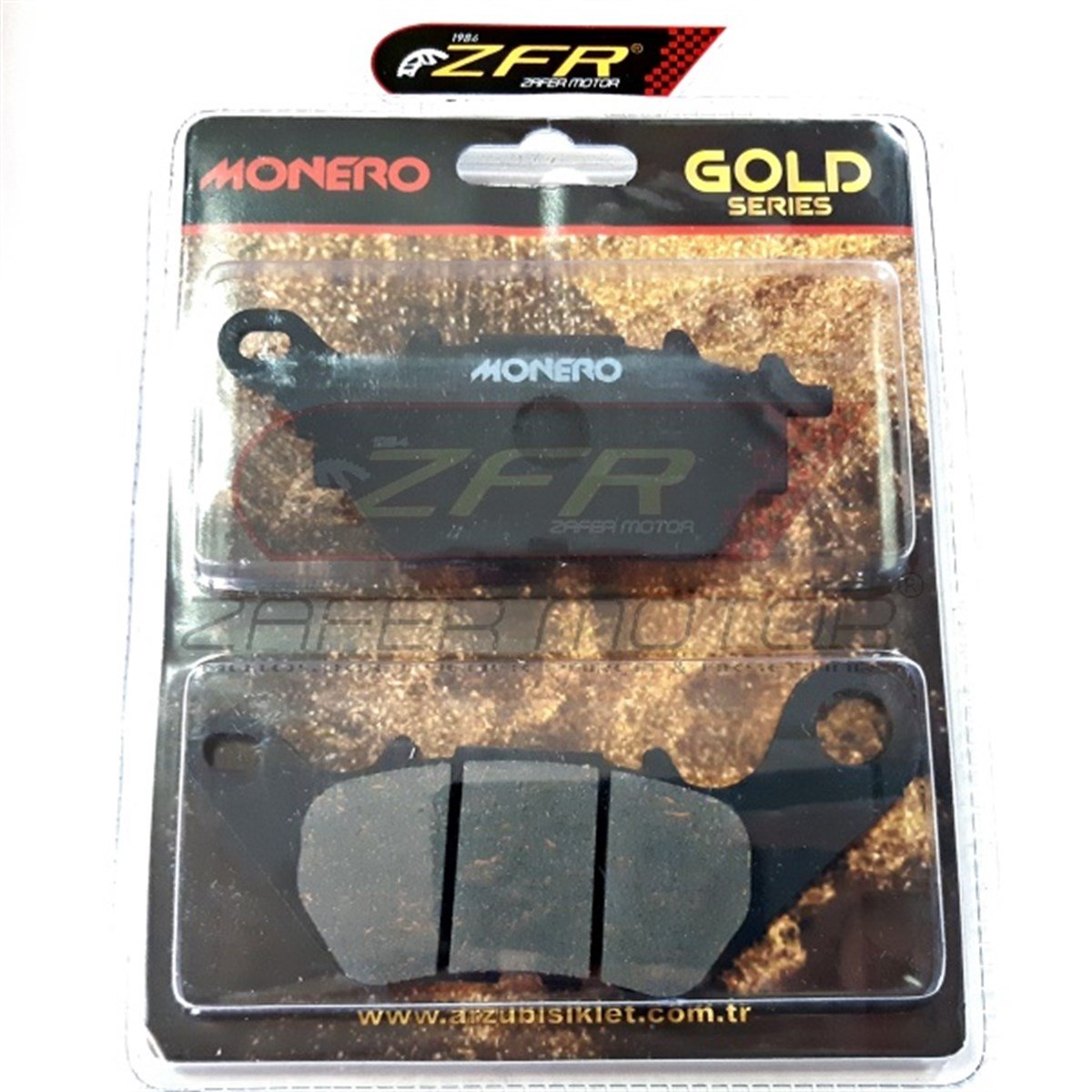 MoneroFren ve EkipmanlarıYAMAHA YZF R25 MT25 ARKA FREN BALATASI 10mm MONEROGOLD 