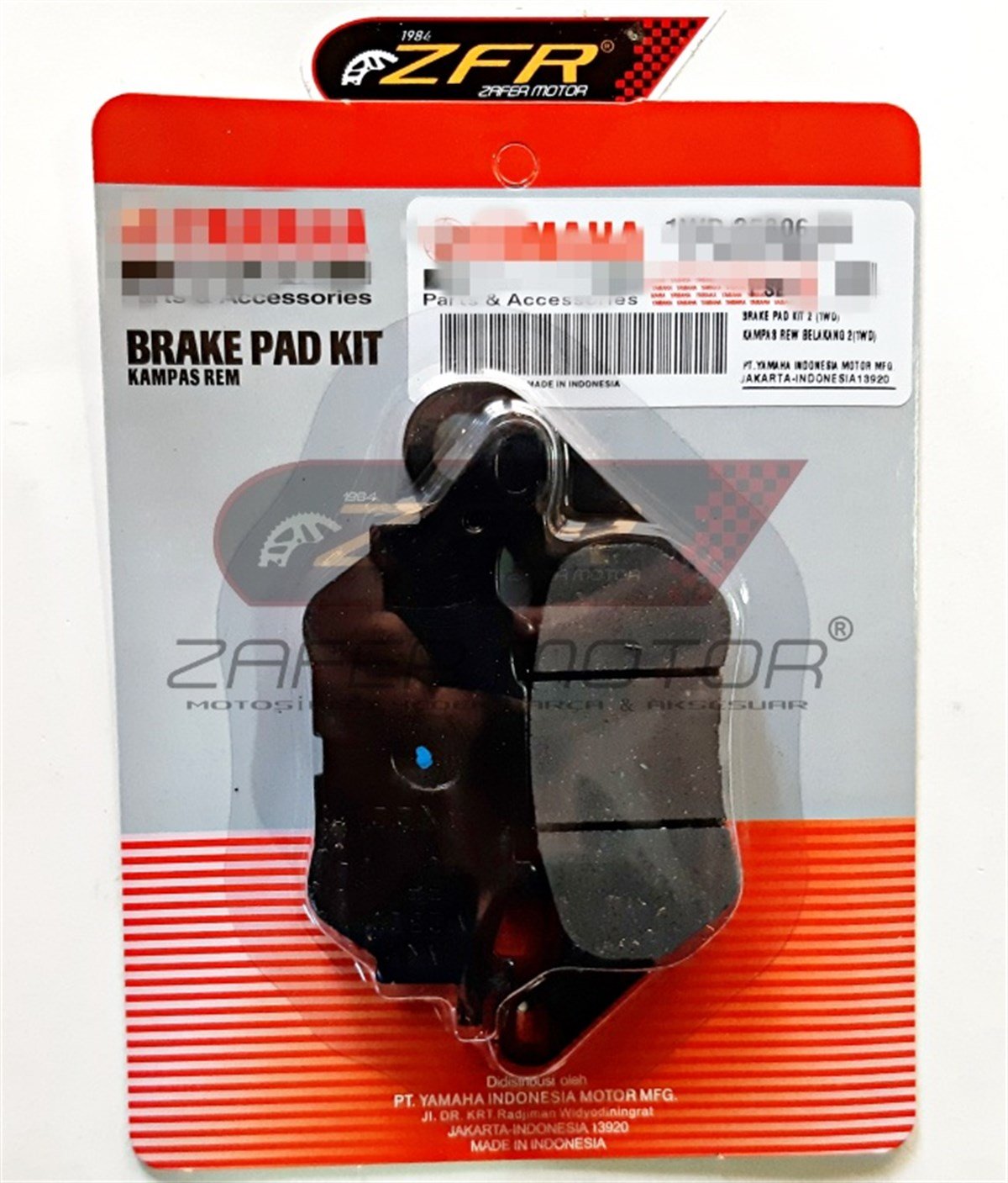 MarkasızFren ve EkipmanlarıYAMAHA YZF R25 MT25 ARKA FREN DİSK BALATASI OEM
