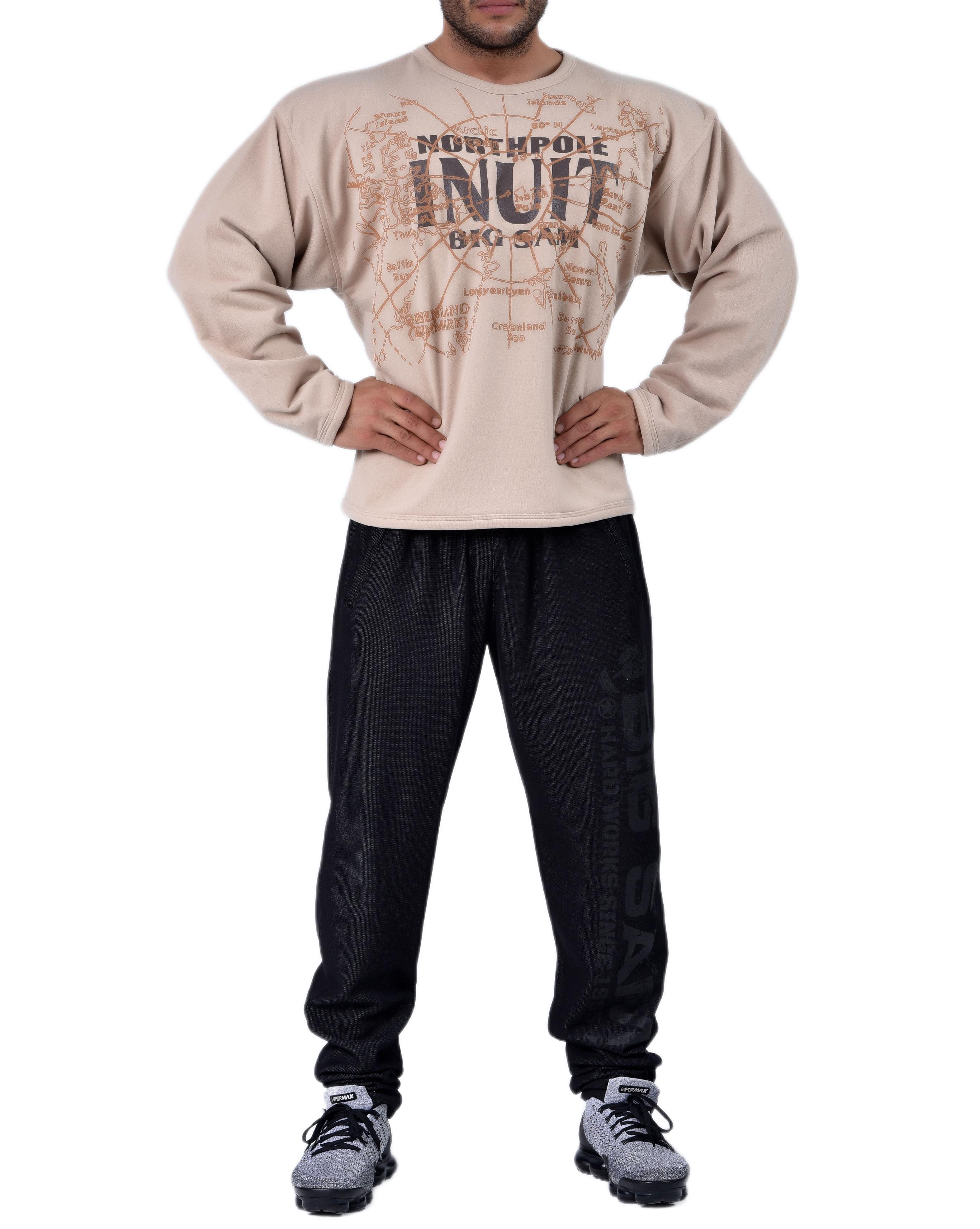 Açık Kahve Rahat Kesim Sweatshirt Big Sam 4618