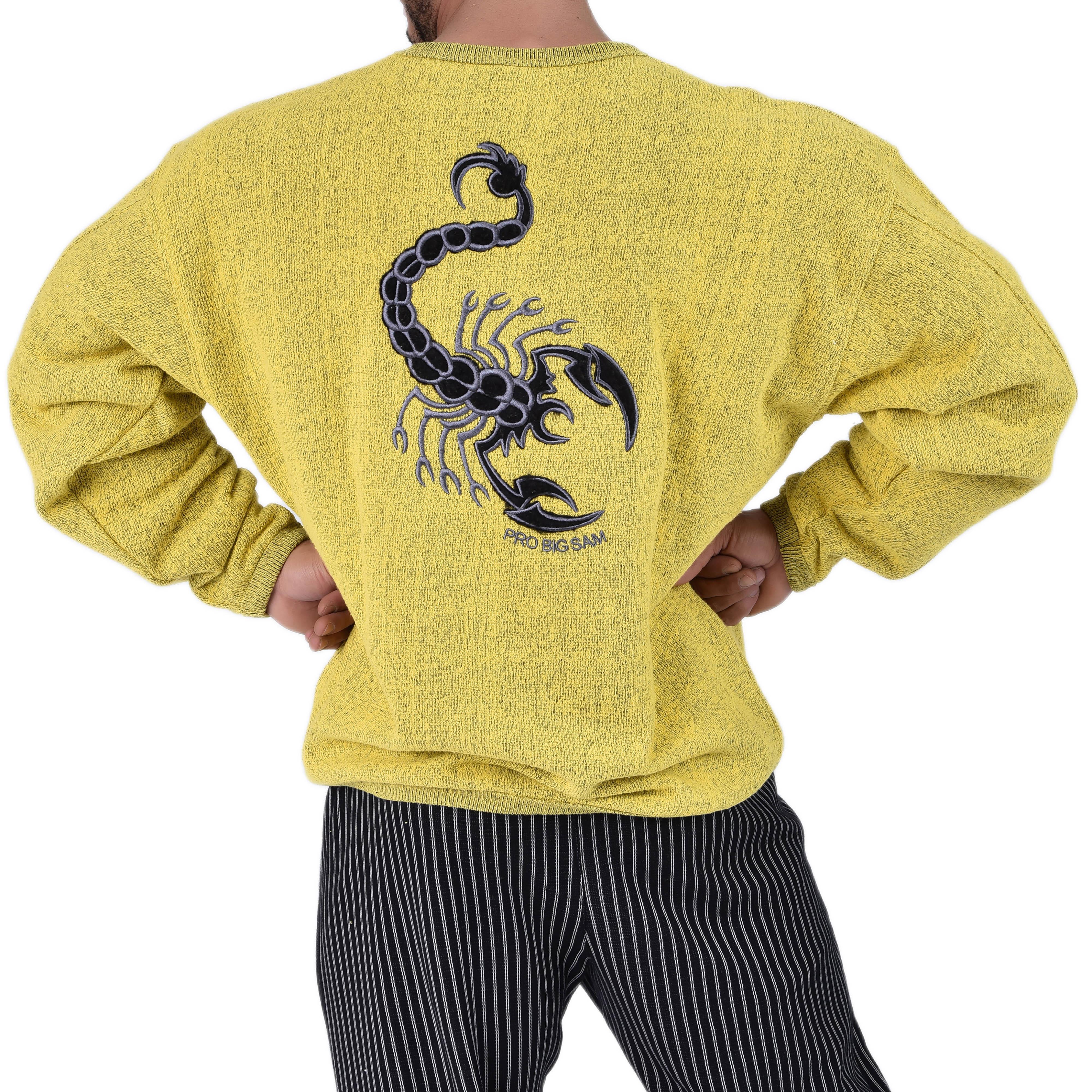 Akrep Desenli Kışlık Sweatshirt Big Sam 4613