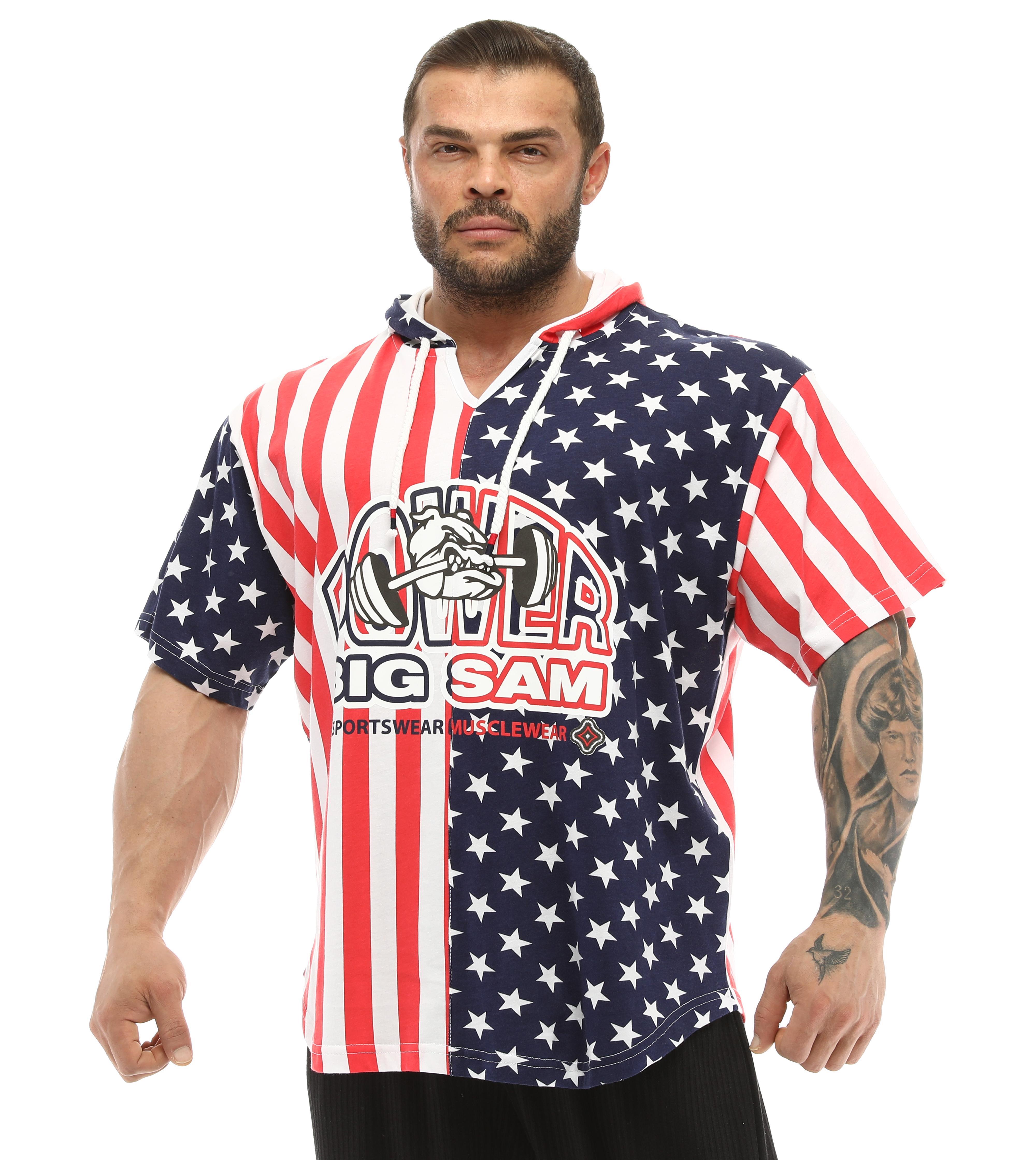Amerikan Kapşonlu Antrenman Tişörtü Big Sam 3234