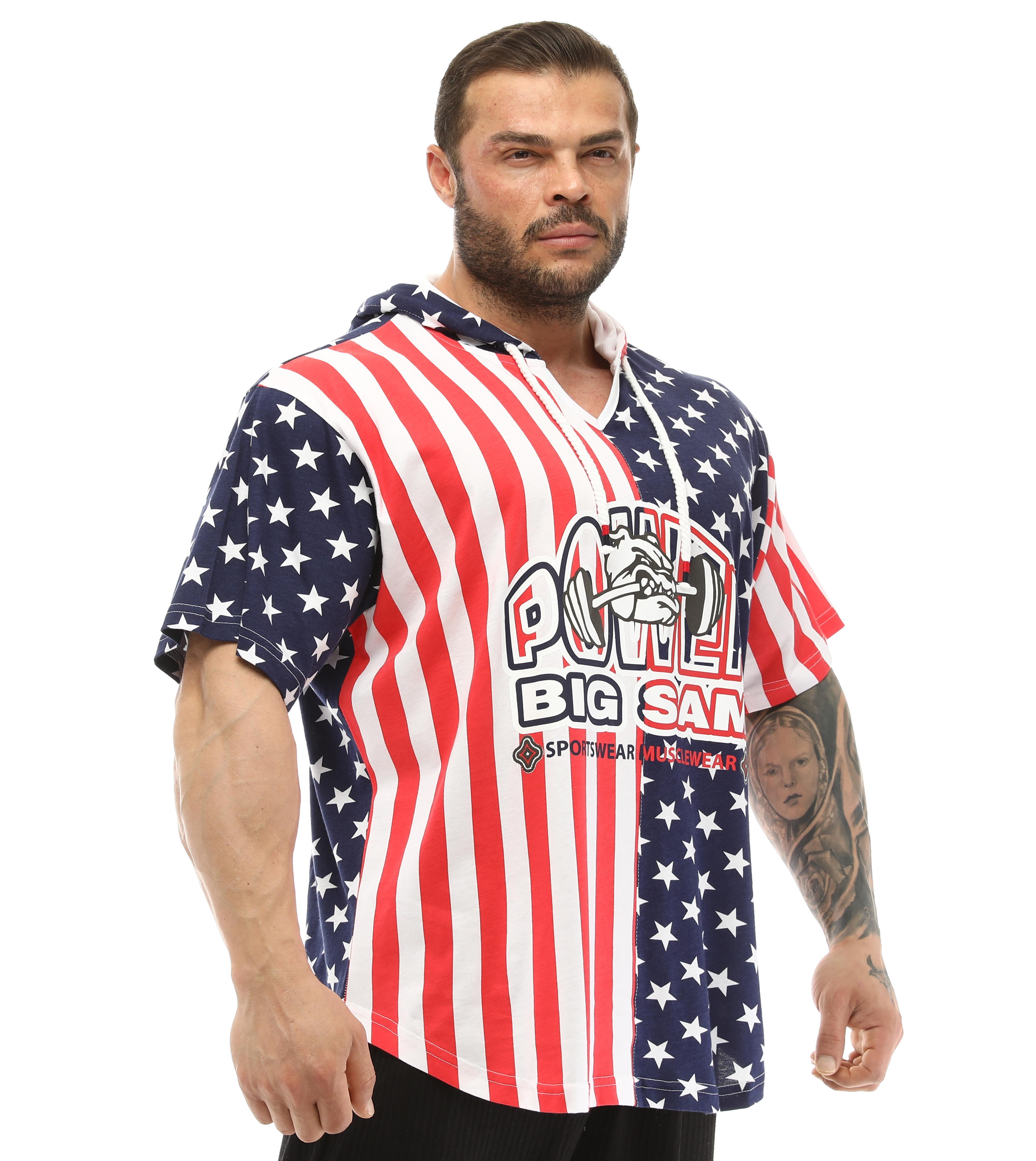 Amerikan Kapşonlu Antrenman Tişörtü Big Sam 3234