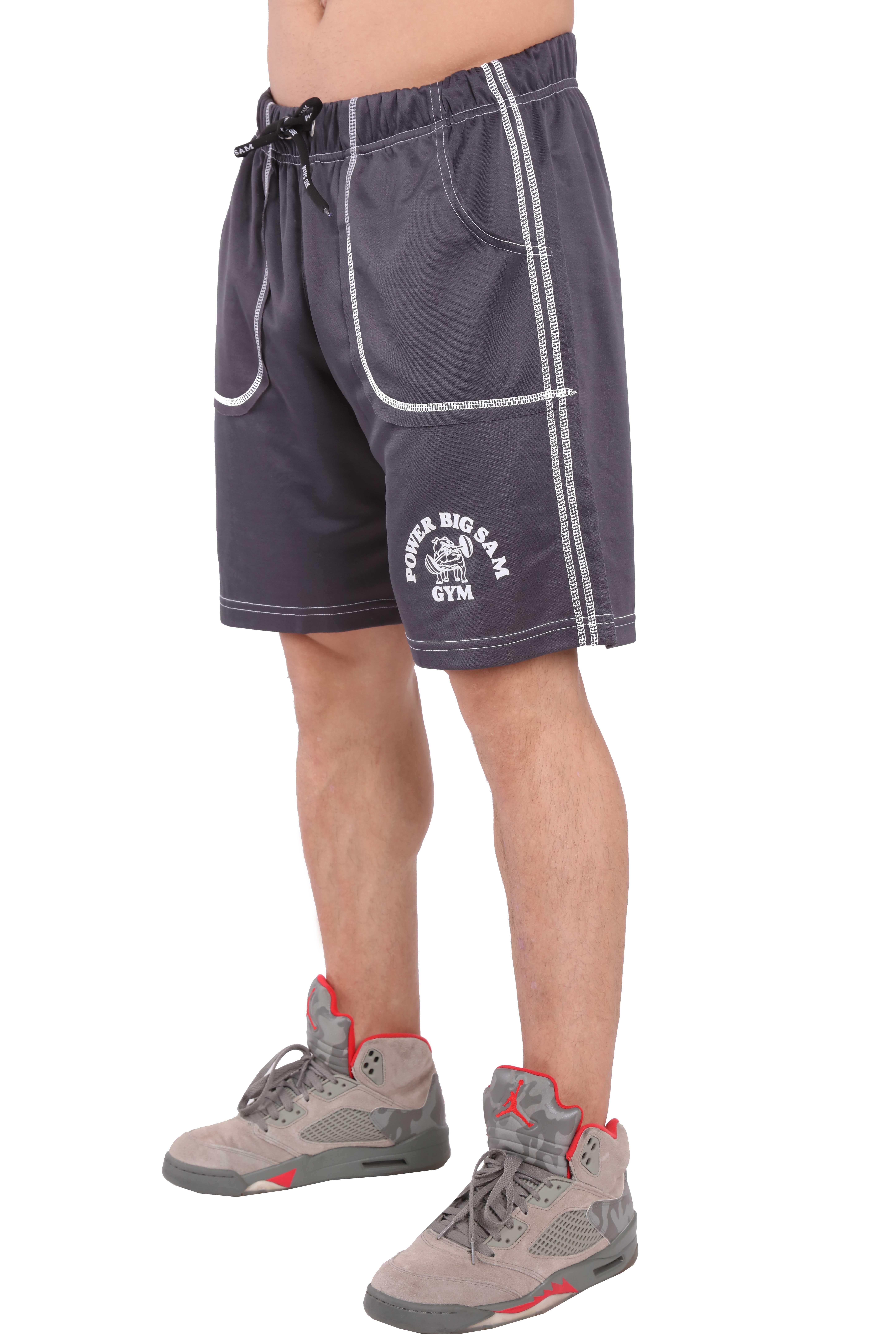 Antrasit Fitness Spor Şort Big Sam 1401