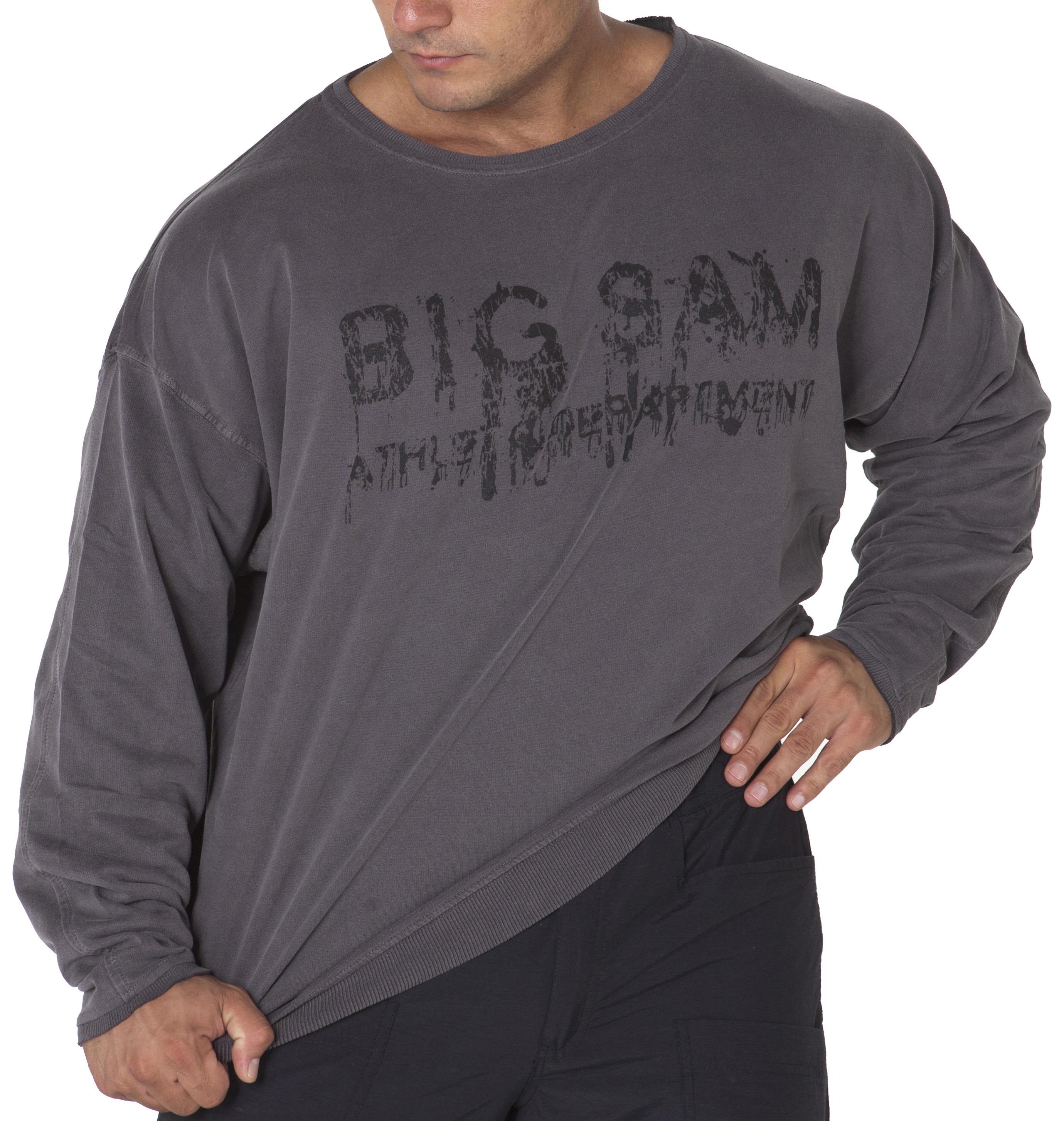 Antrasit Mevsimlik Sweatshirt Rahat Kesim Big Sam 4519