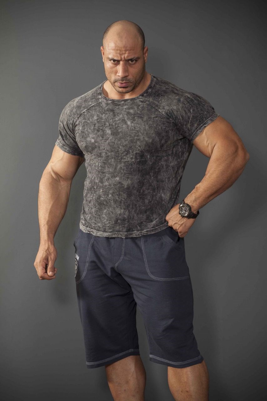 Antrasit Slim Fit Tişört Big Sam 2876