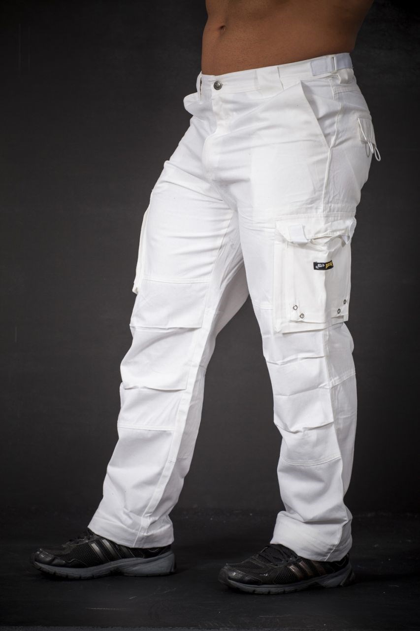 Beyaz Outdoor Kargo Pantolon Big Sam 1060