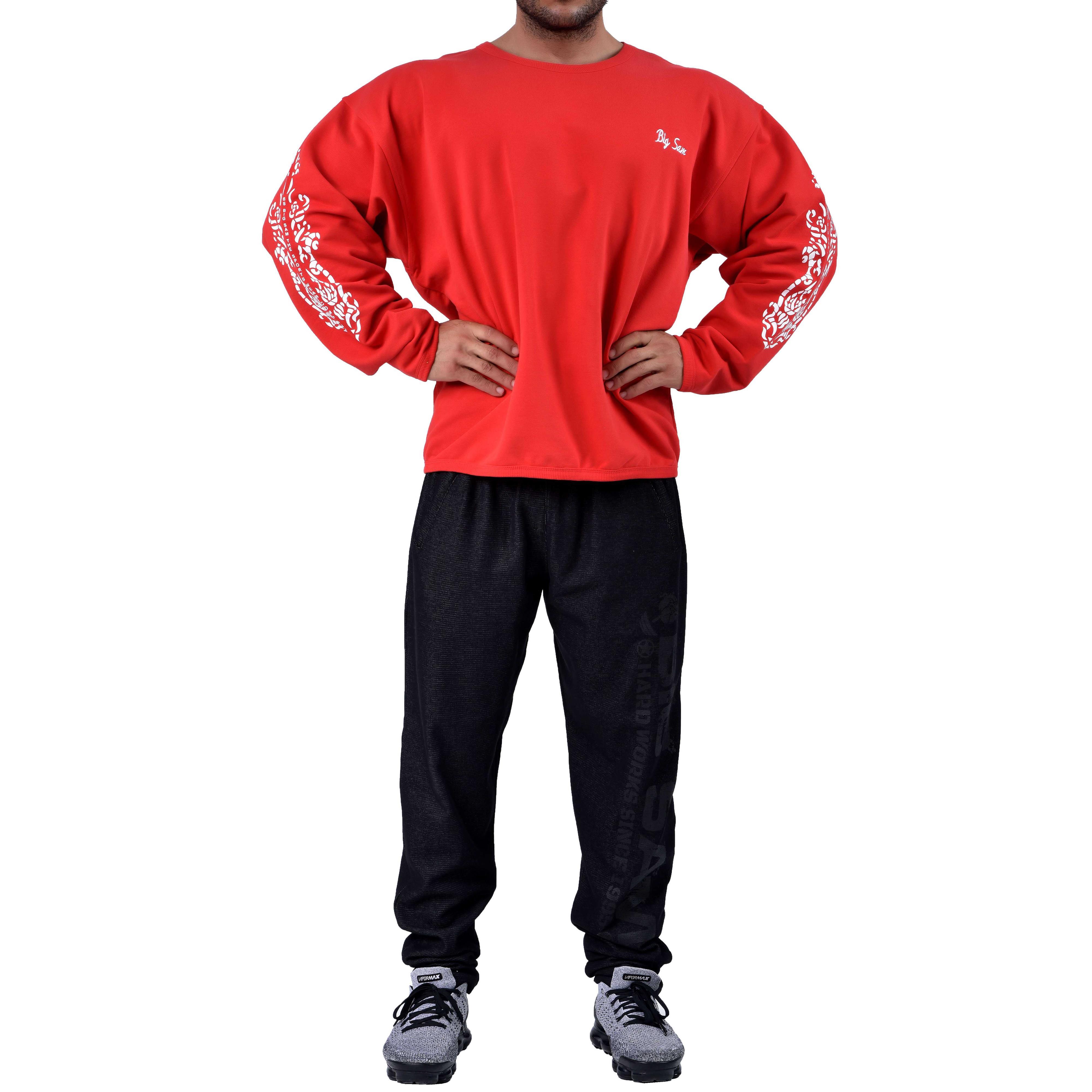 Bisiklet Yaka Bodybuilding Sweatshirt Big Sam 4575
