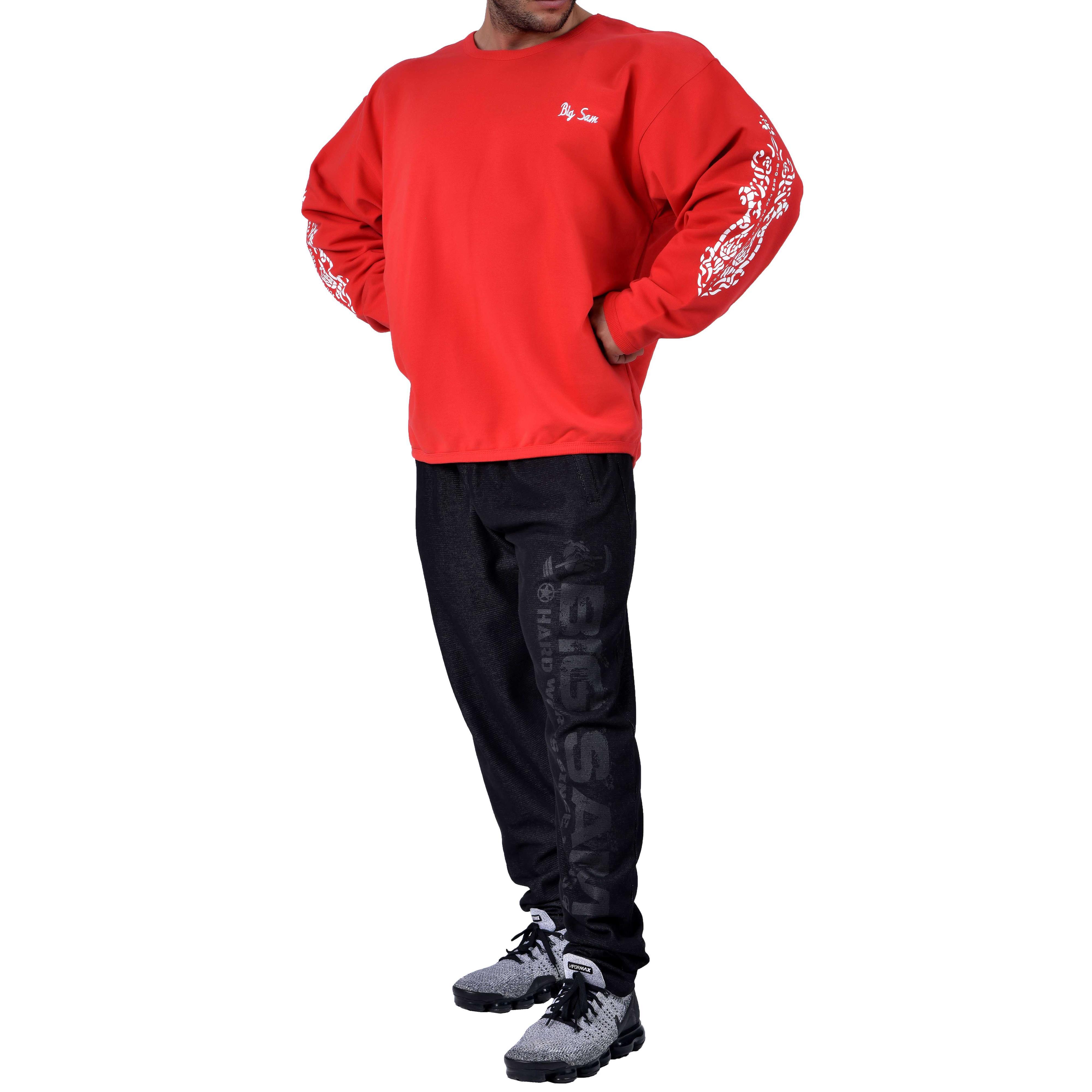 Bisiklet Yaka Bodybuilding Sweatshirt Big Sam 4575