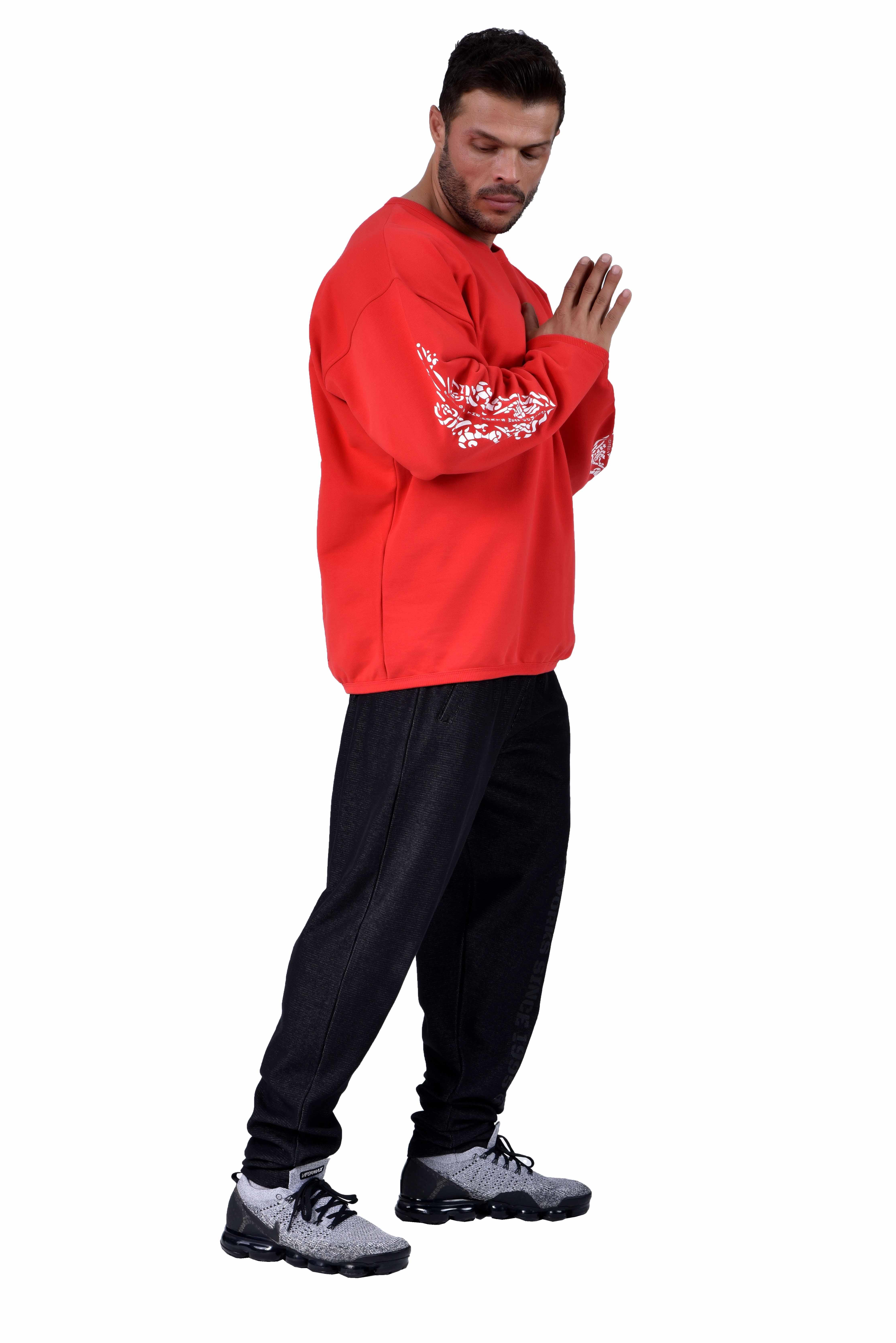 Bisiklet Yaka Bodybuilding Sweatshirt Big Sam 4575