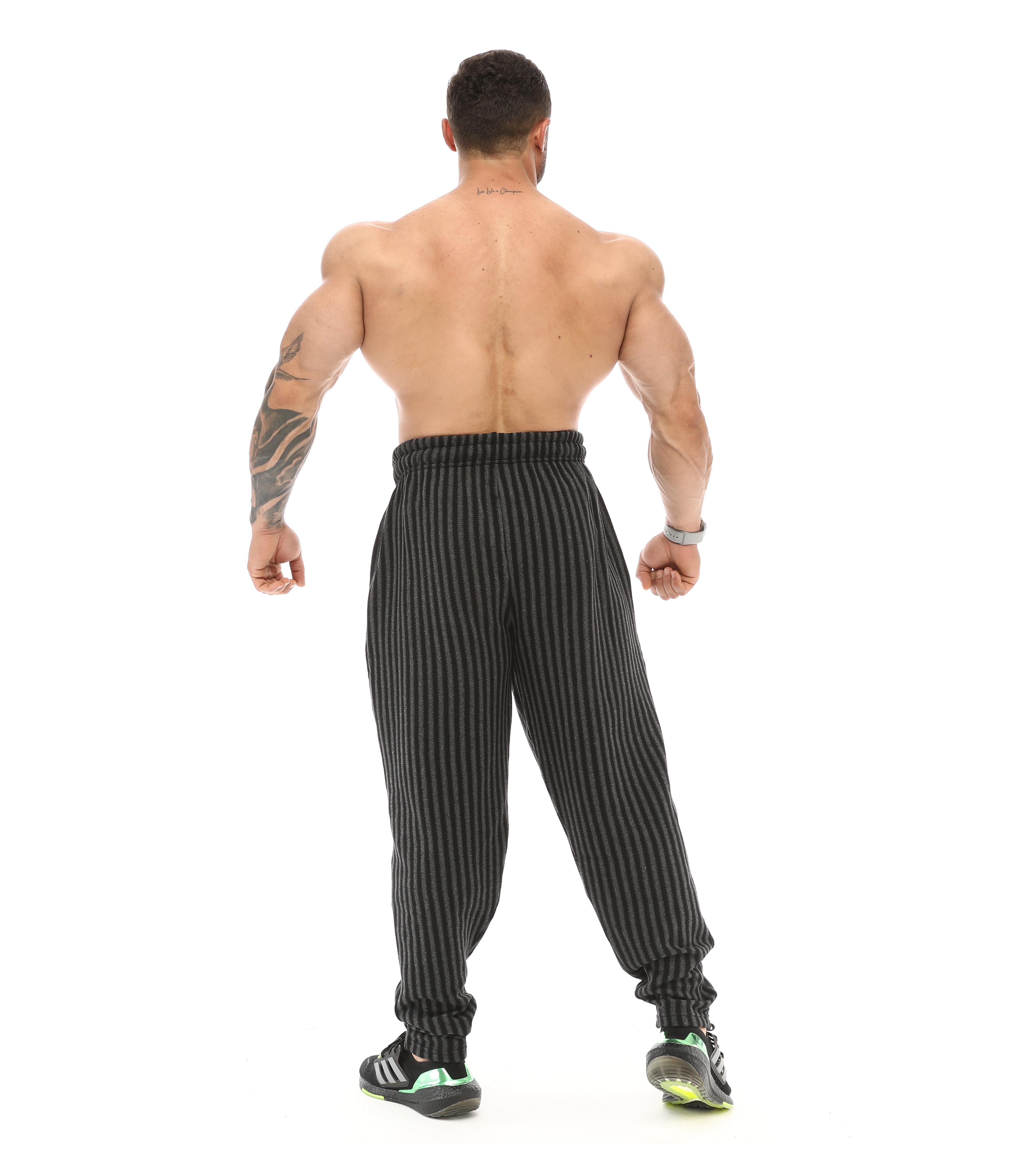 Body Pantolon Kışlık Eşofman Altı Çizgili