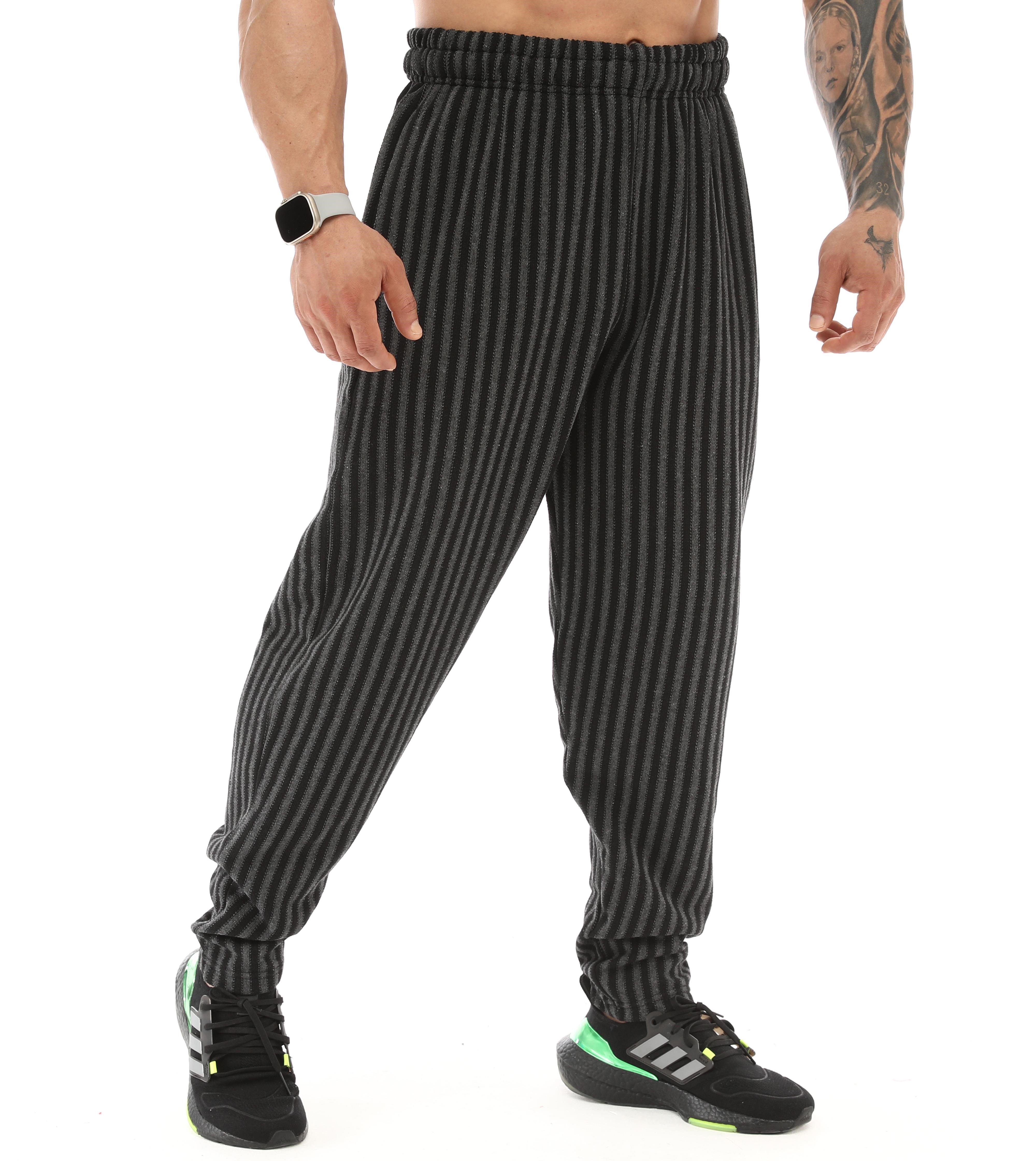 Body Pantolon Kışlık Eşofman Altı Çizgili