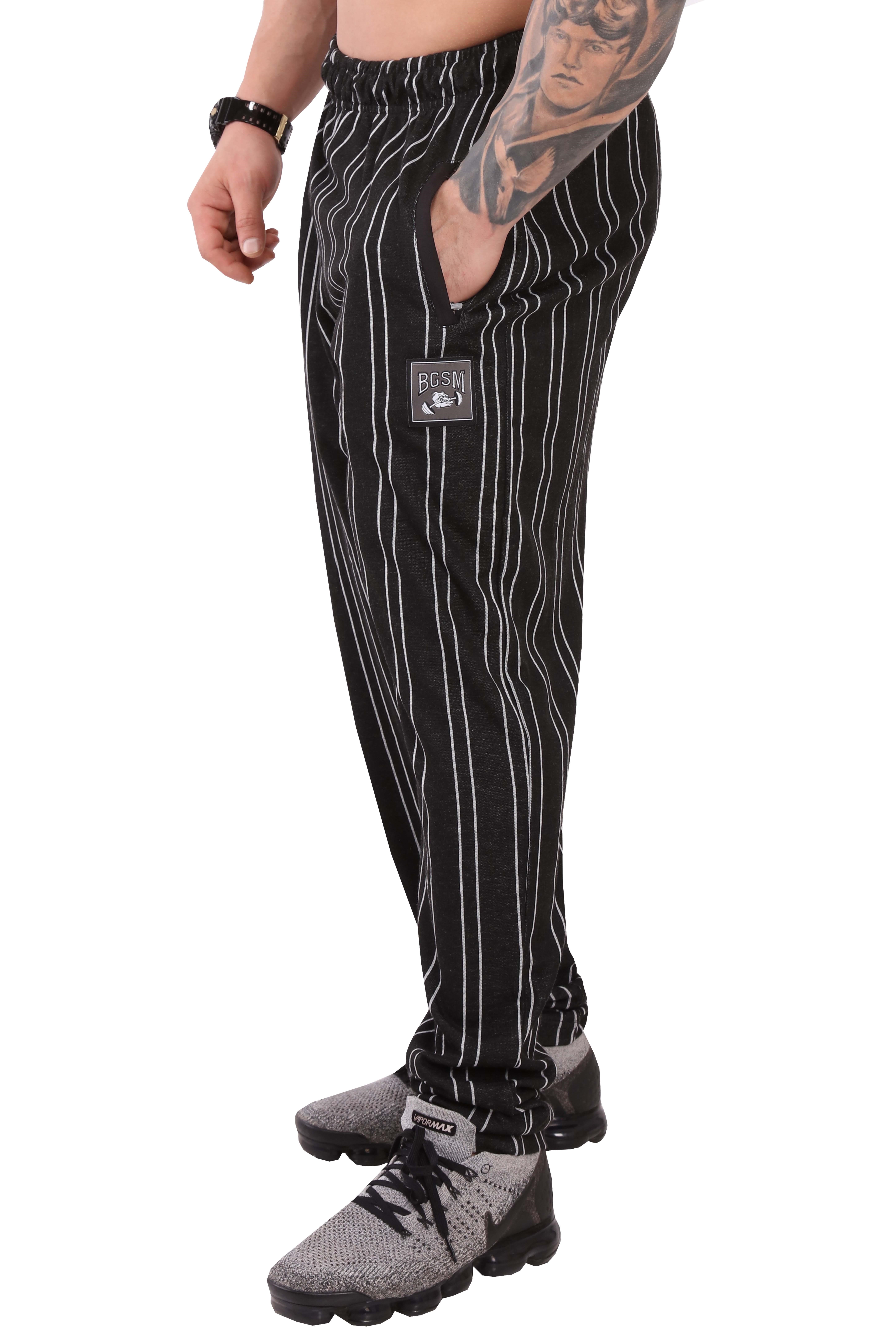 Çizgili Şalvar Kesim Body Pantolon Big Sam 1196