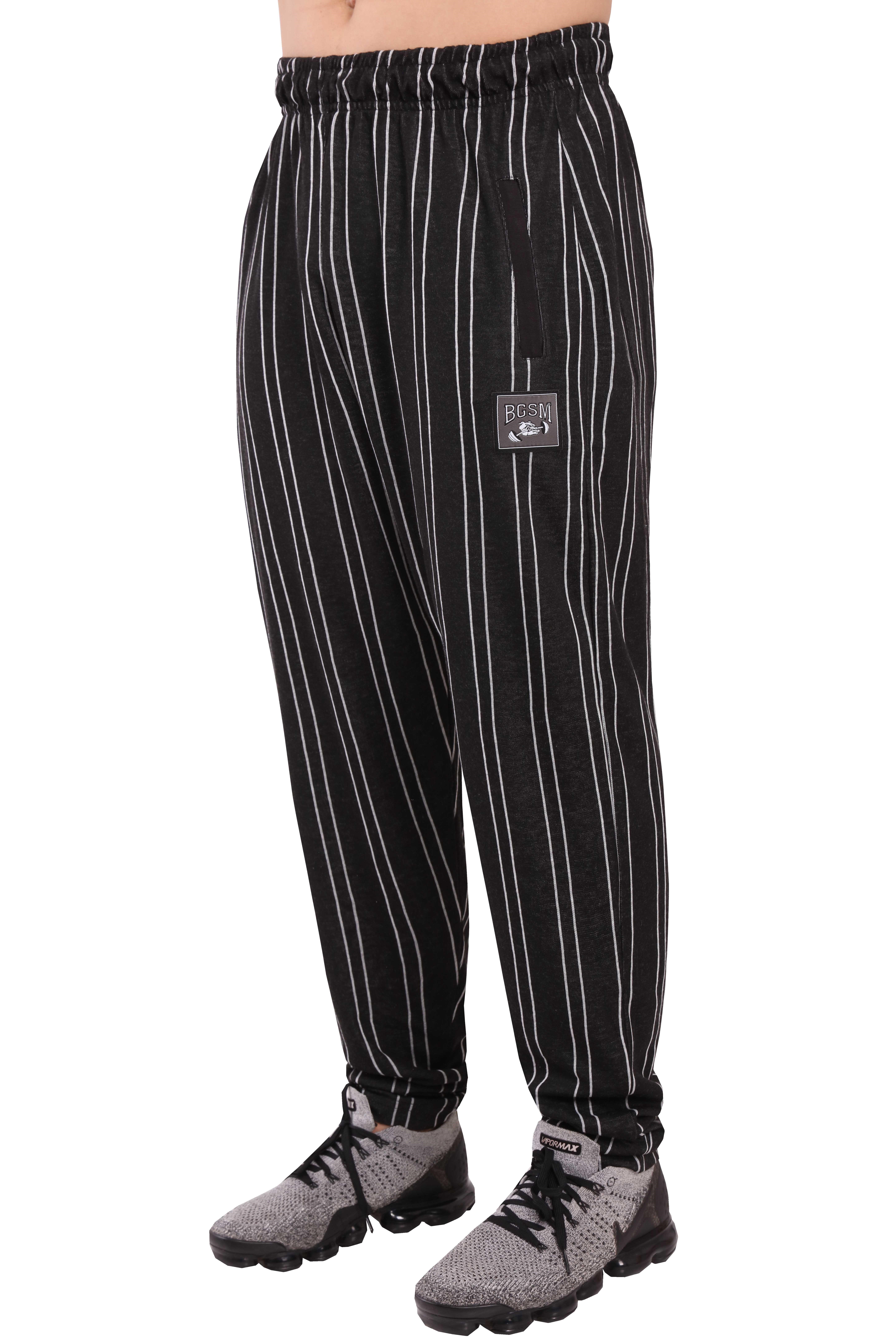 Çizgili Şalvar Kesim Body Pantolon Big Sam 1196