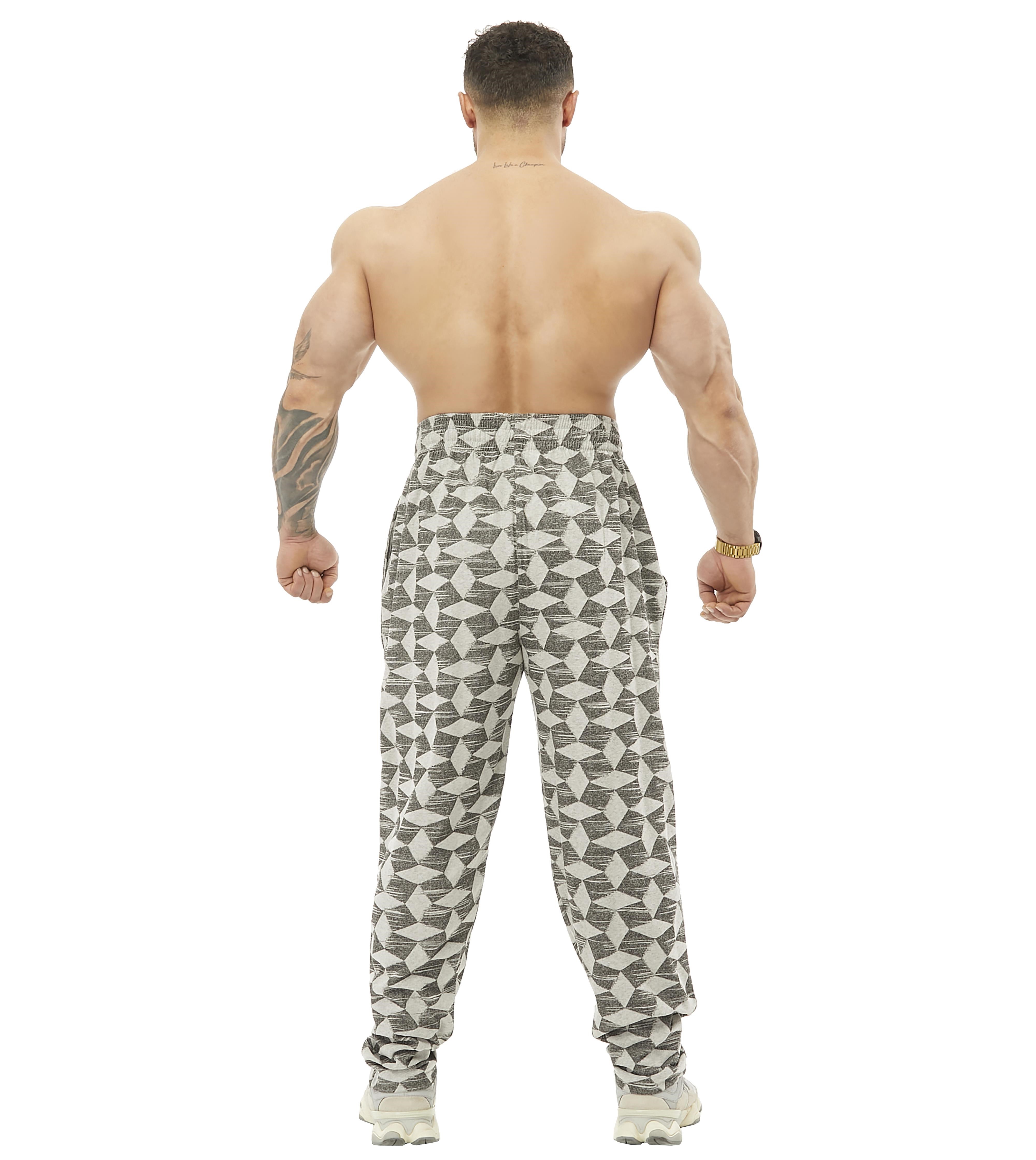 Desenli Natural Body Pantolon Şalvar Kesim Big Sam 1039