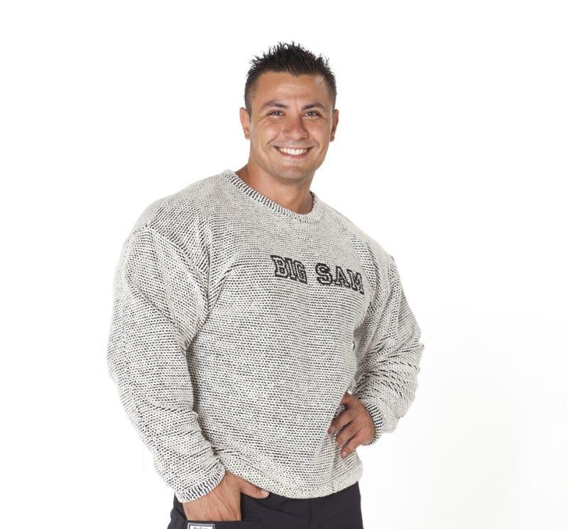 Ekru Örgü Dokulu Kışlık Sweatshirt Big Sam 4580