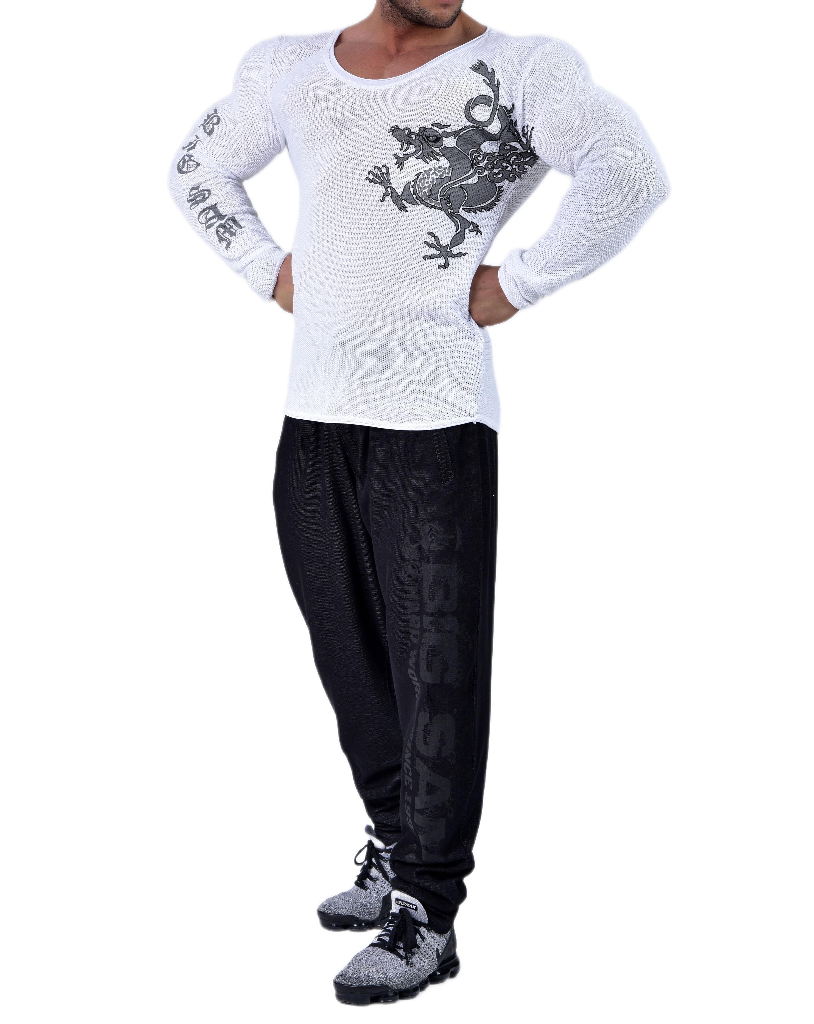 Ekru Slim Fit Spor Triko Big Sam 4564