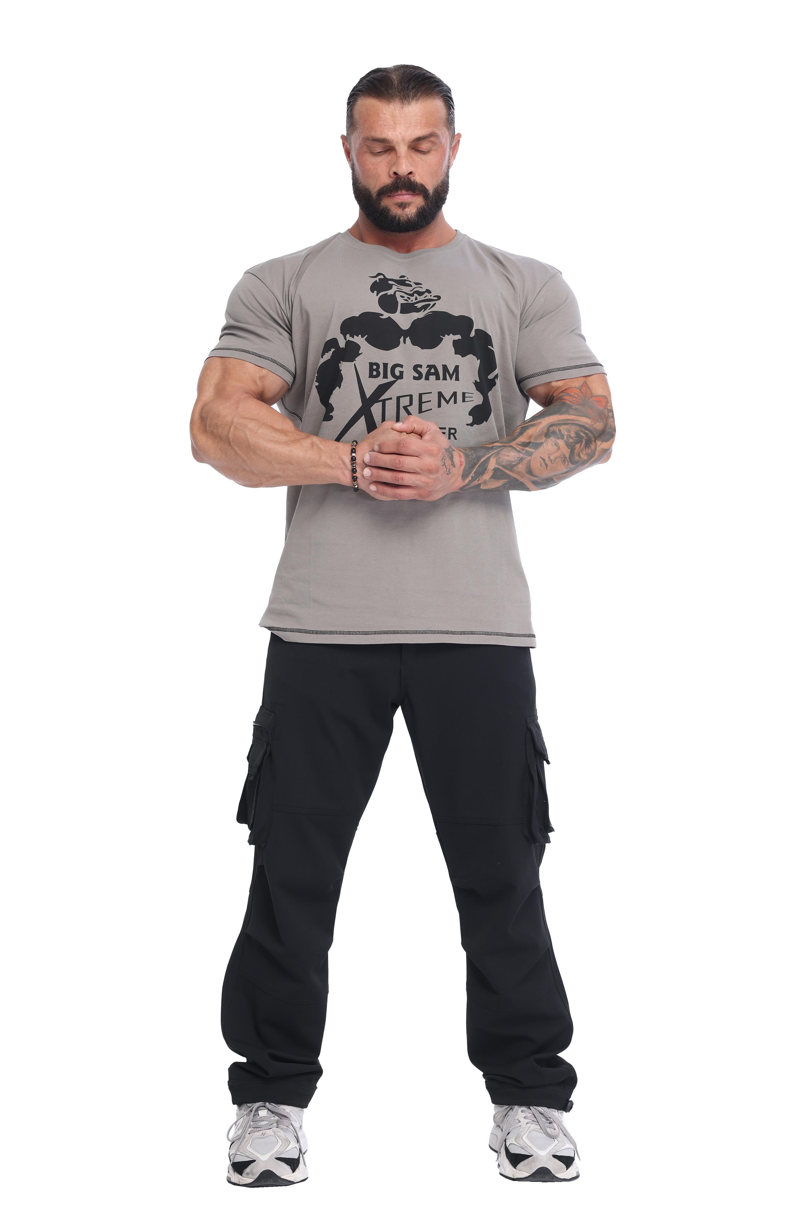 Erkek %100 Pamuk Regular Fit Desert Tişört Big Sam 2851