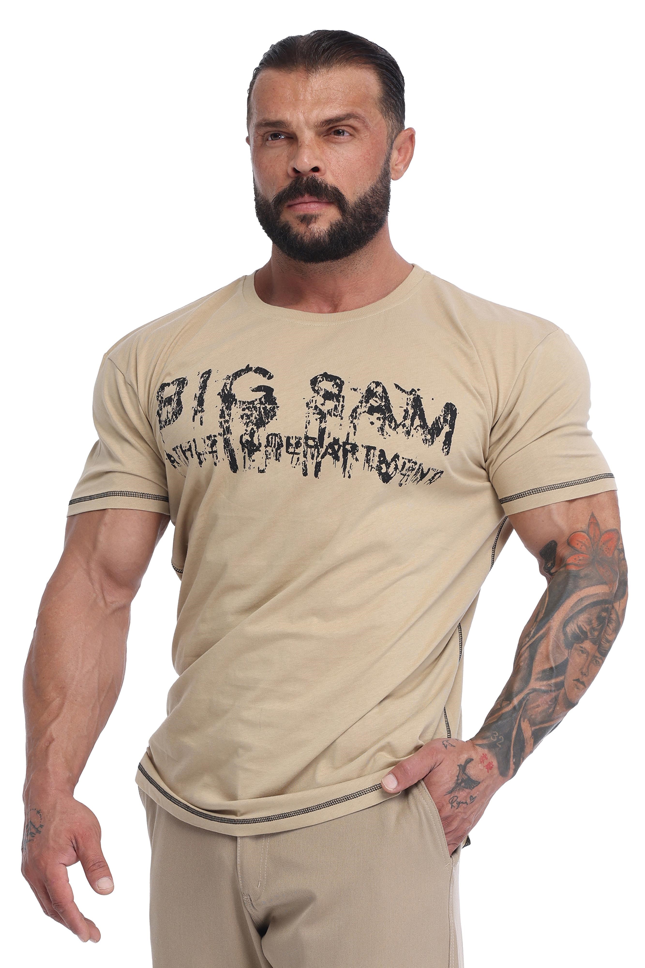 Erkek %100 Pamuk Regular Fit Desert Tişört Big Sam 2856