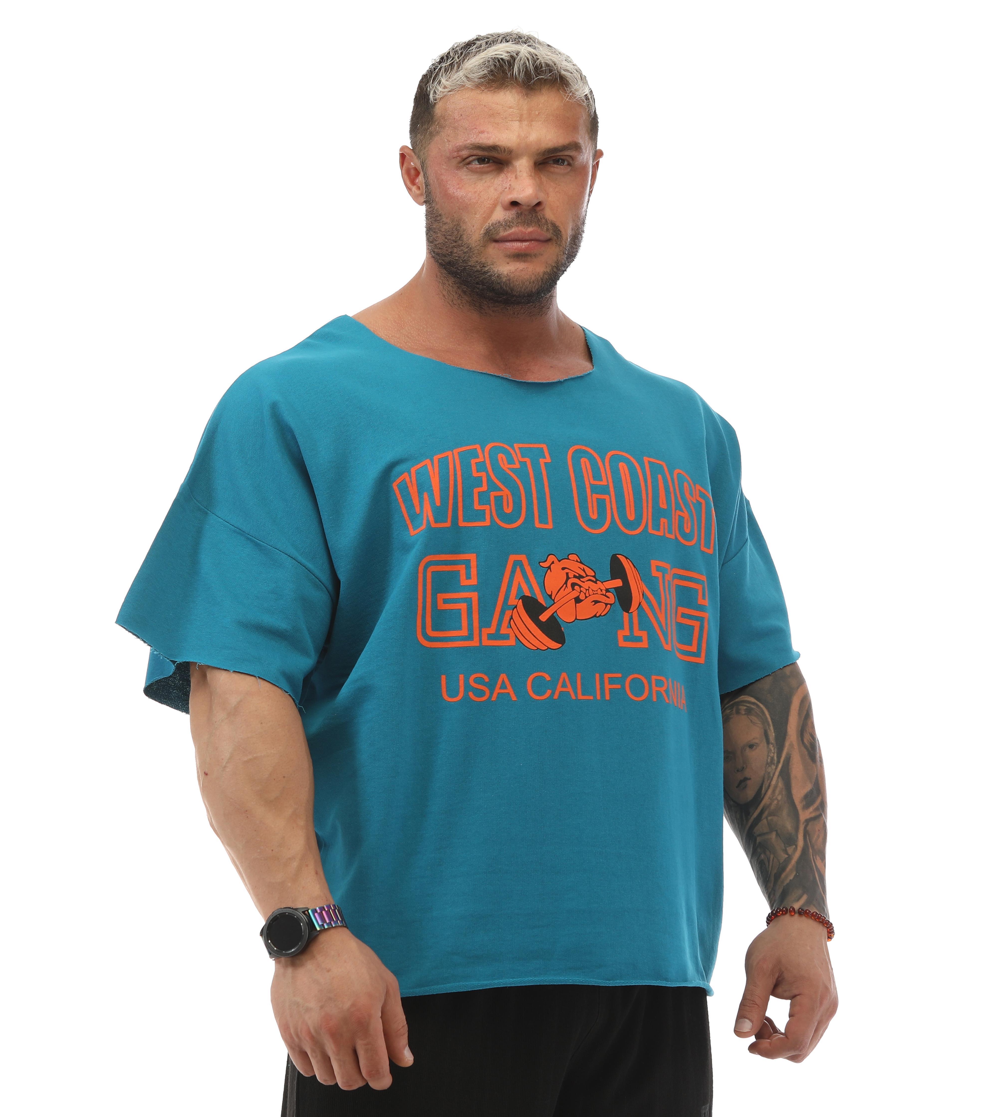 Erkek Antrenman T-shirt Bodybuilding Rag Top Stilya 7300