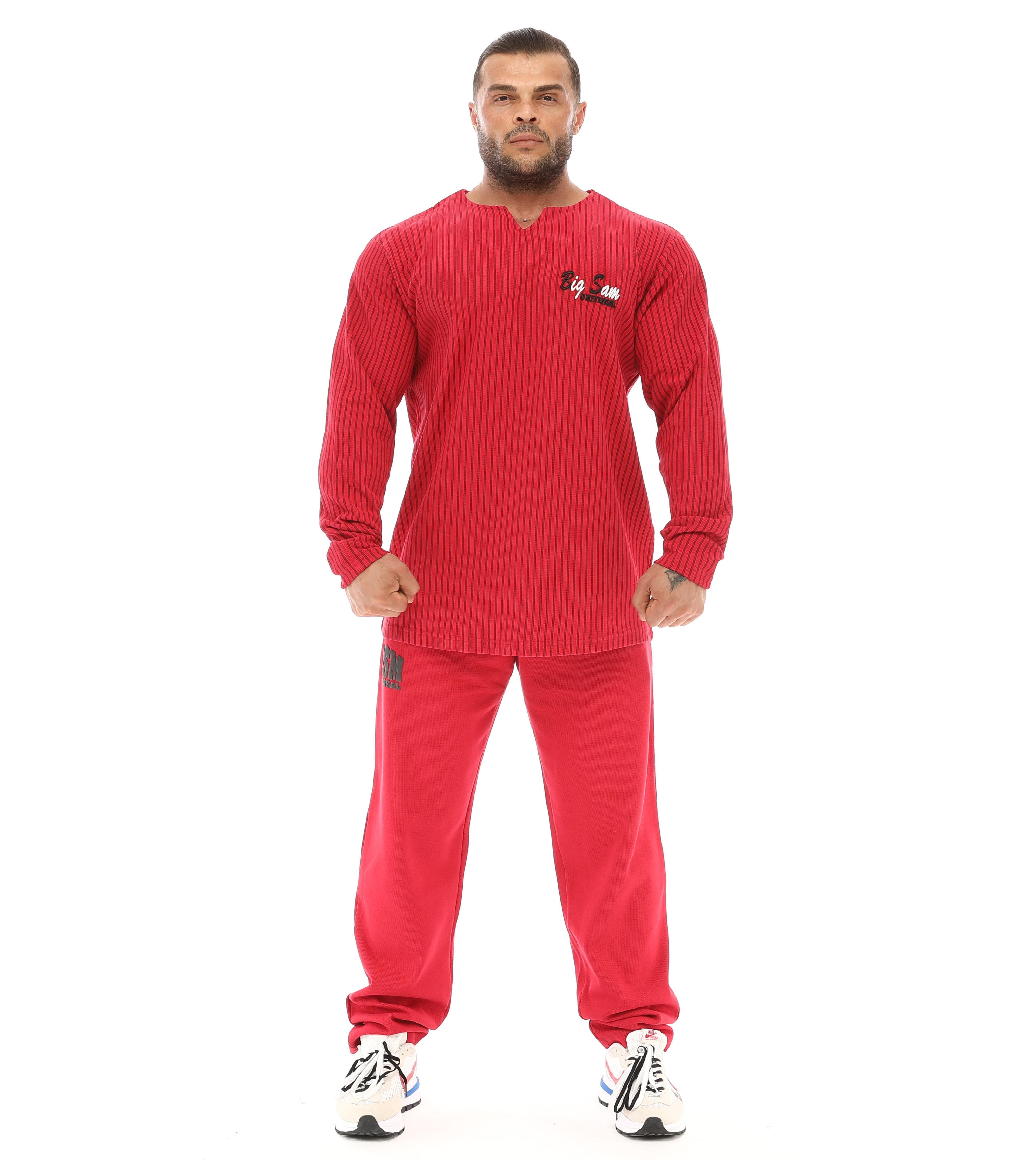 Erkek Bordo Kışlık Sweatshirt Big Sam 4711