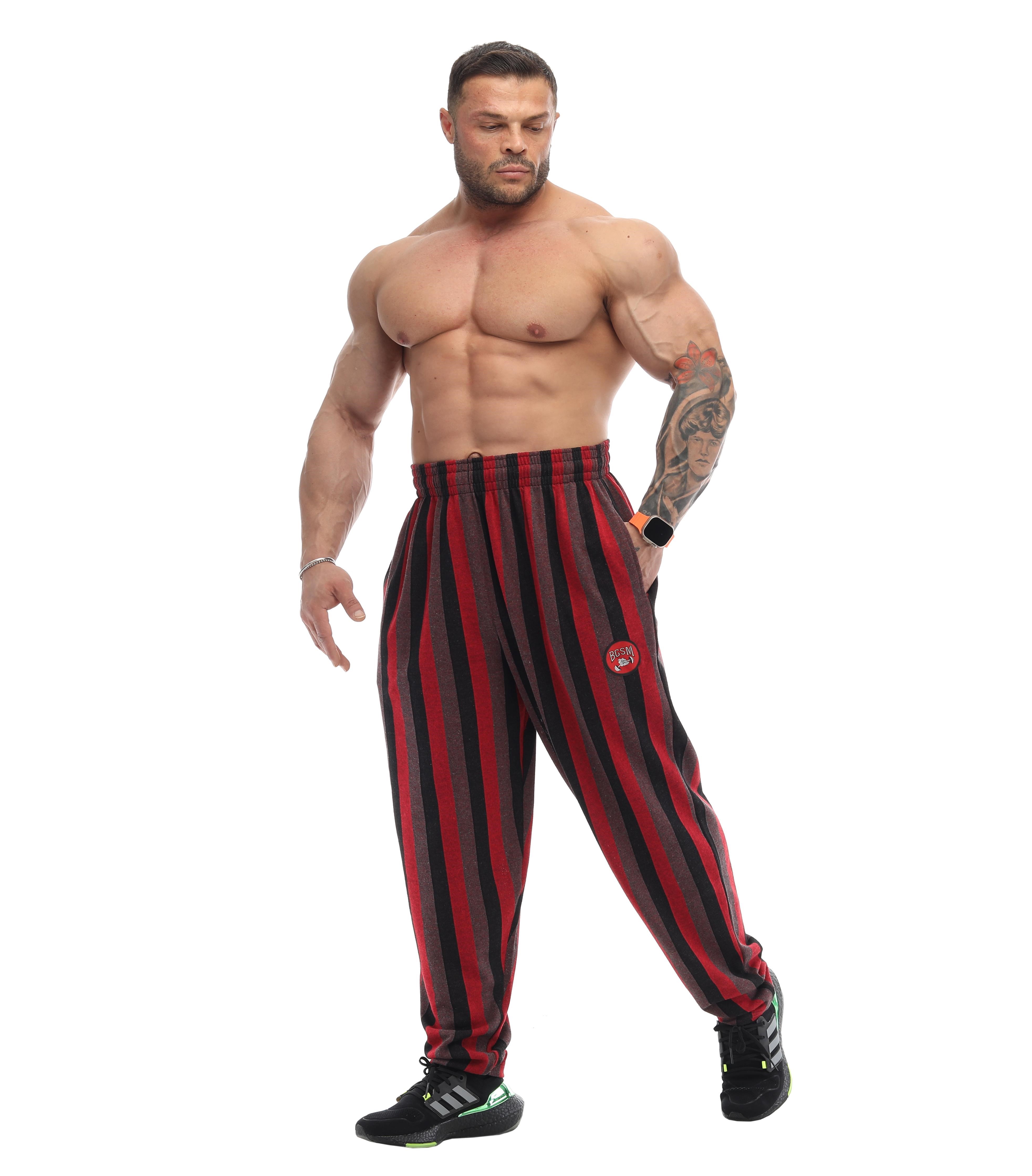 Erkek Eşofman Altı Çizgili Gym Pantolon BGSM PNT1363