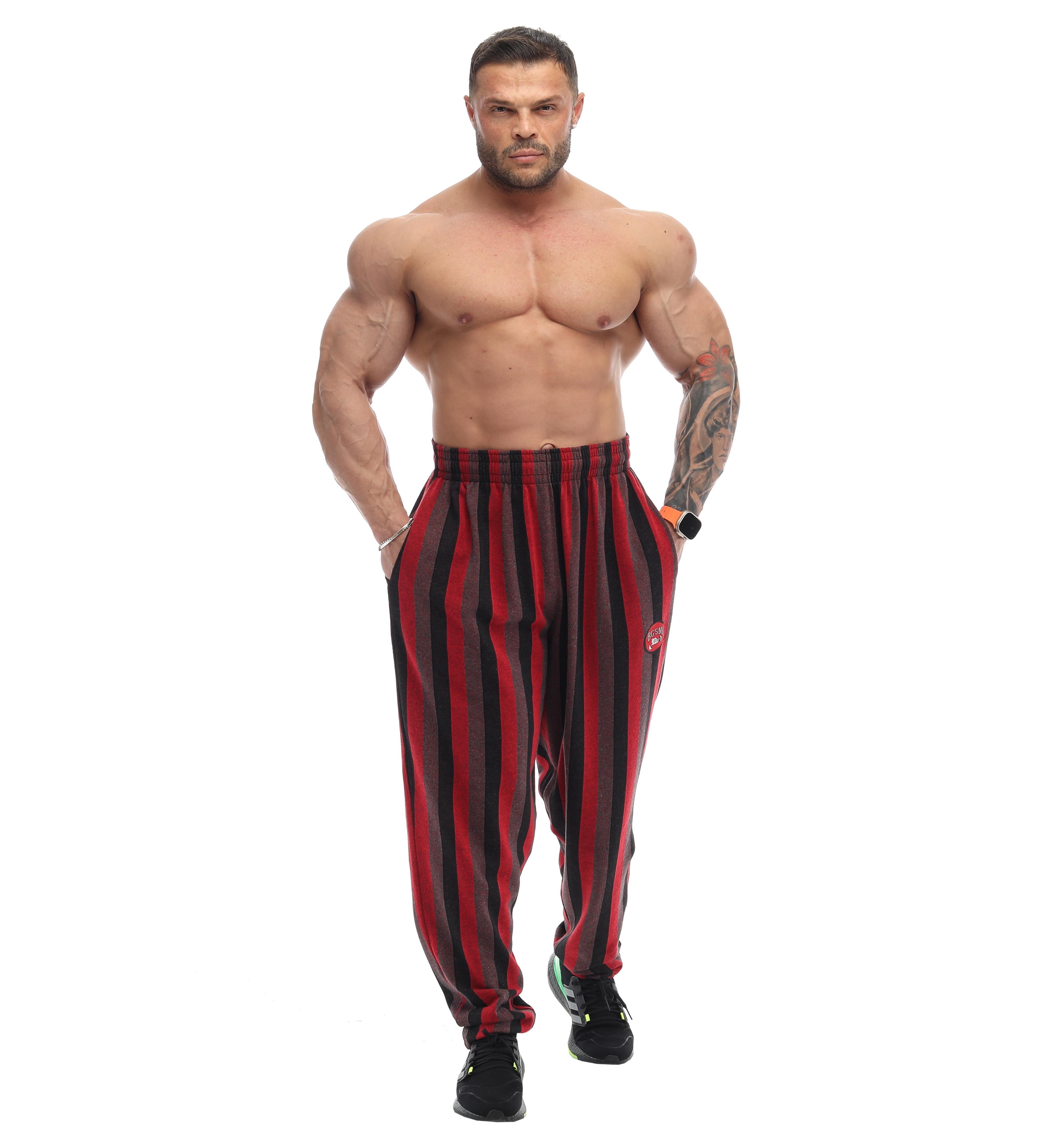 Erkek Eşofman Altı Çizgili Gym Pantolon BGSM PNT1363