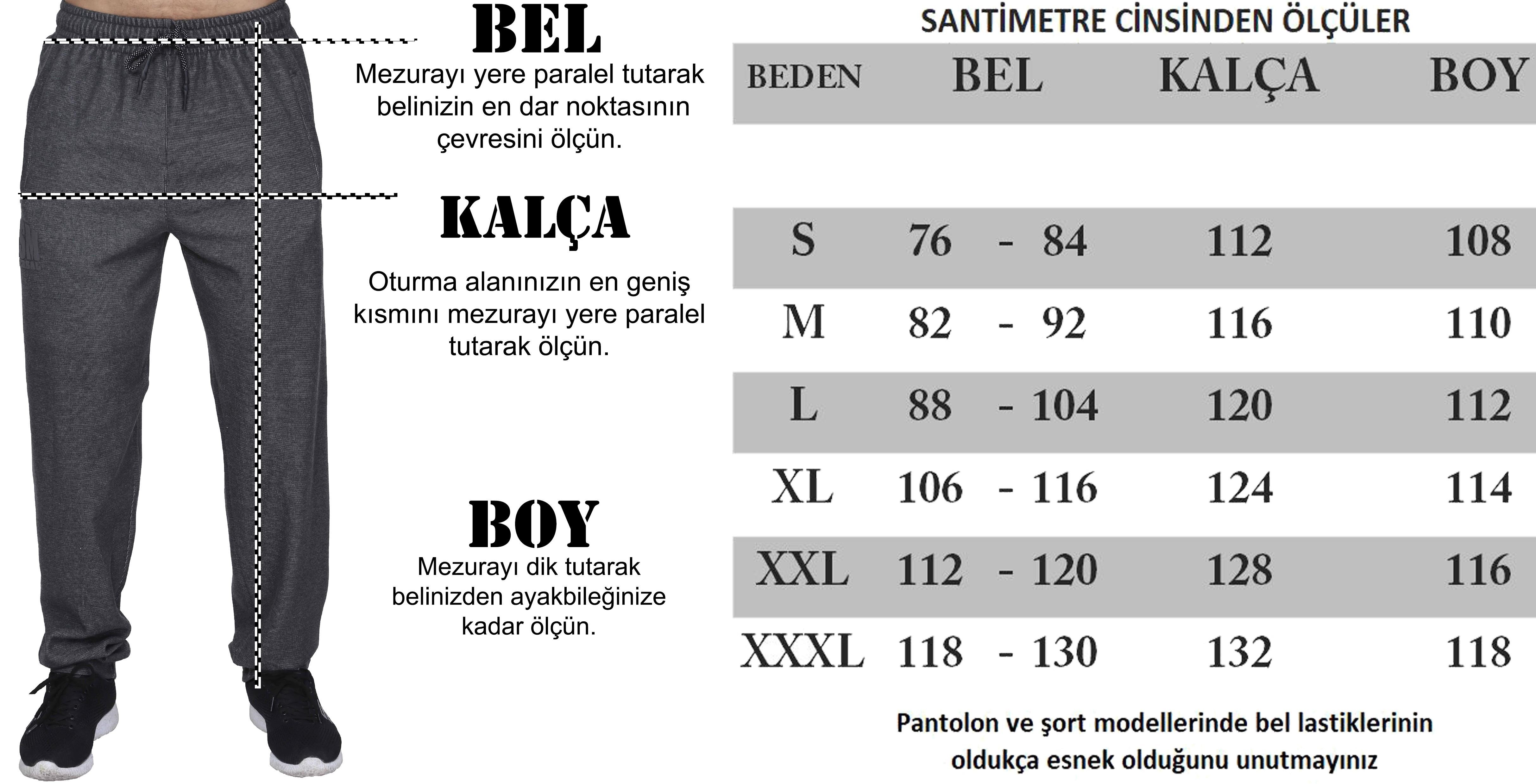 Erkek Eşofman Altı | Dökümlü Kesim, Kışlık, Fermuarlı