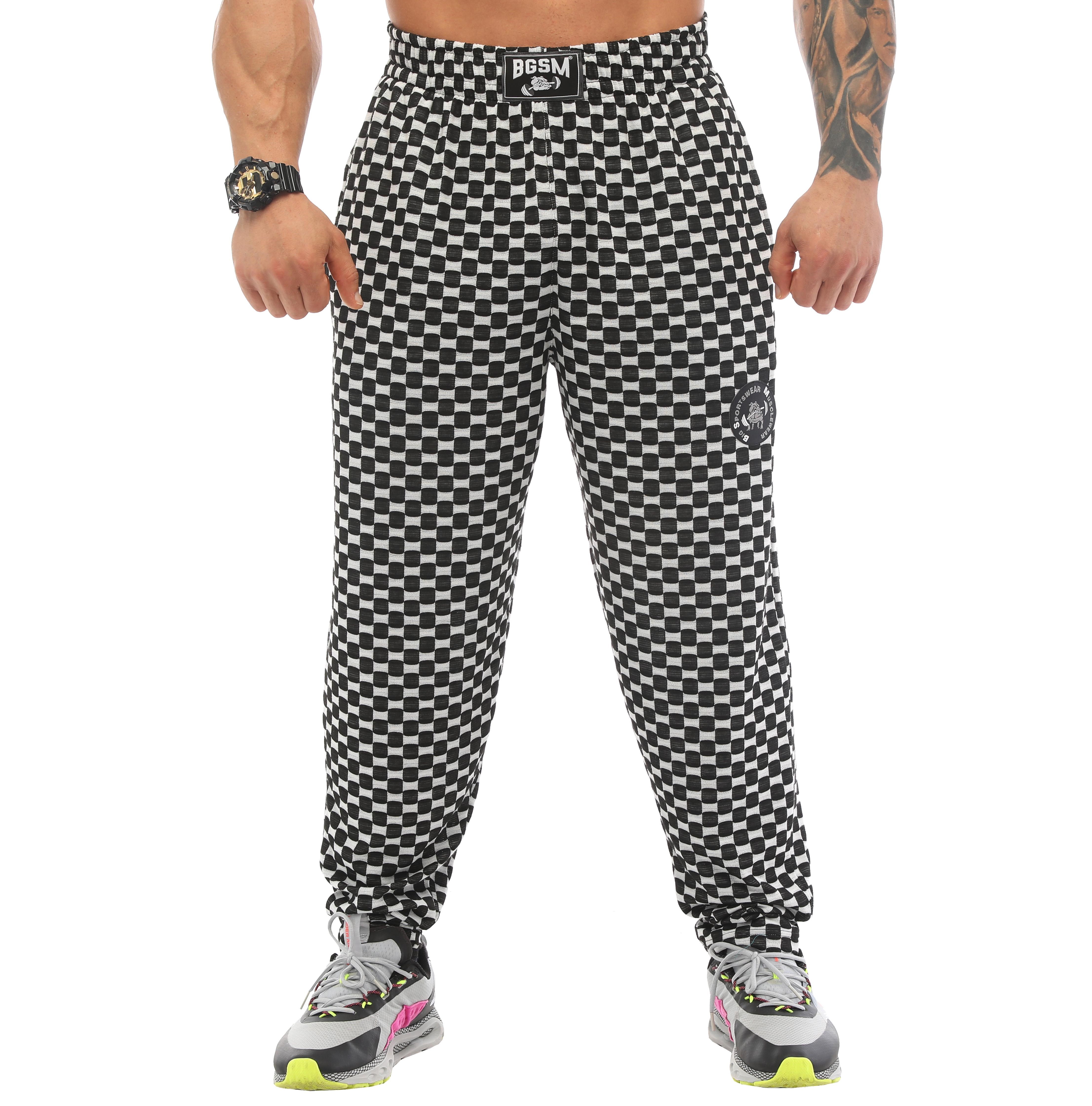 Erkek Eşofman Altı Plaid Şalvar Kesim PNT1364