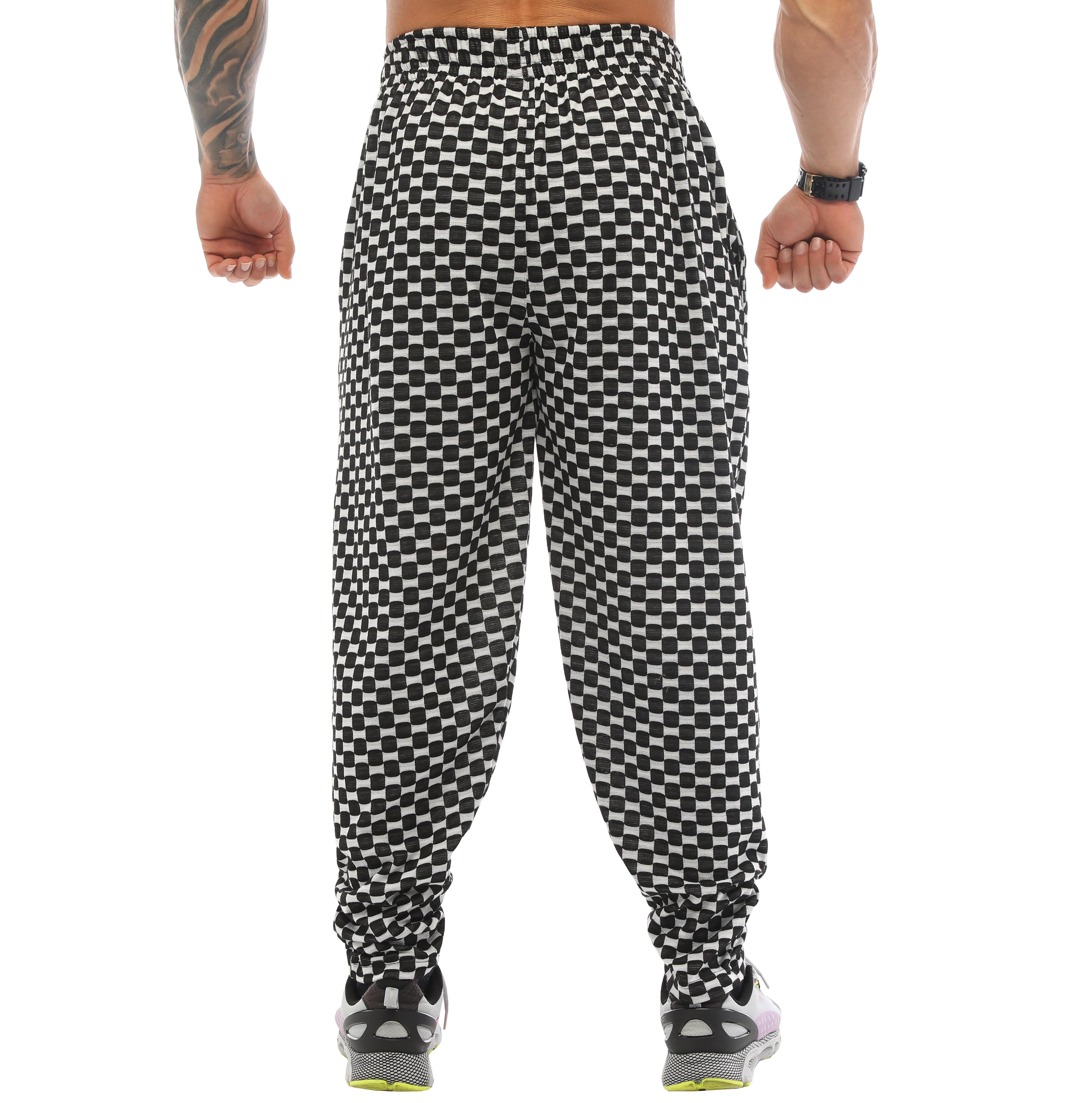 Erkek Eşofman Altı Plaid Şalvar Kesim PNT1364