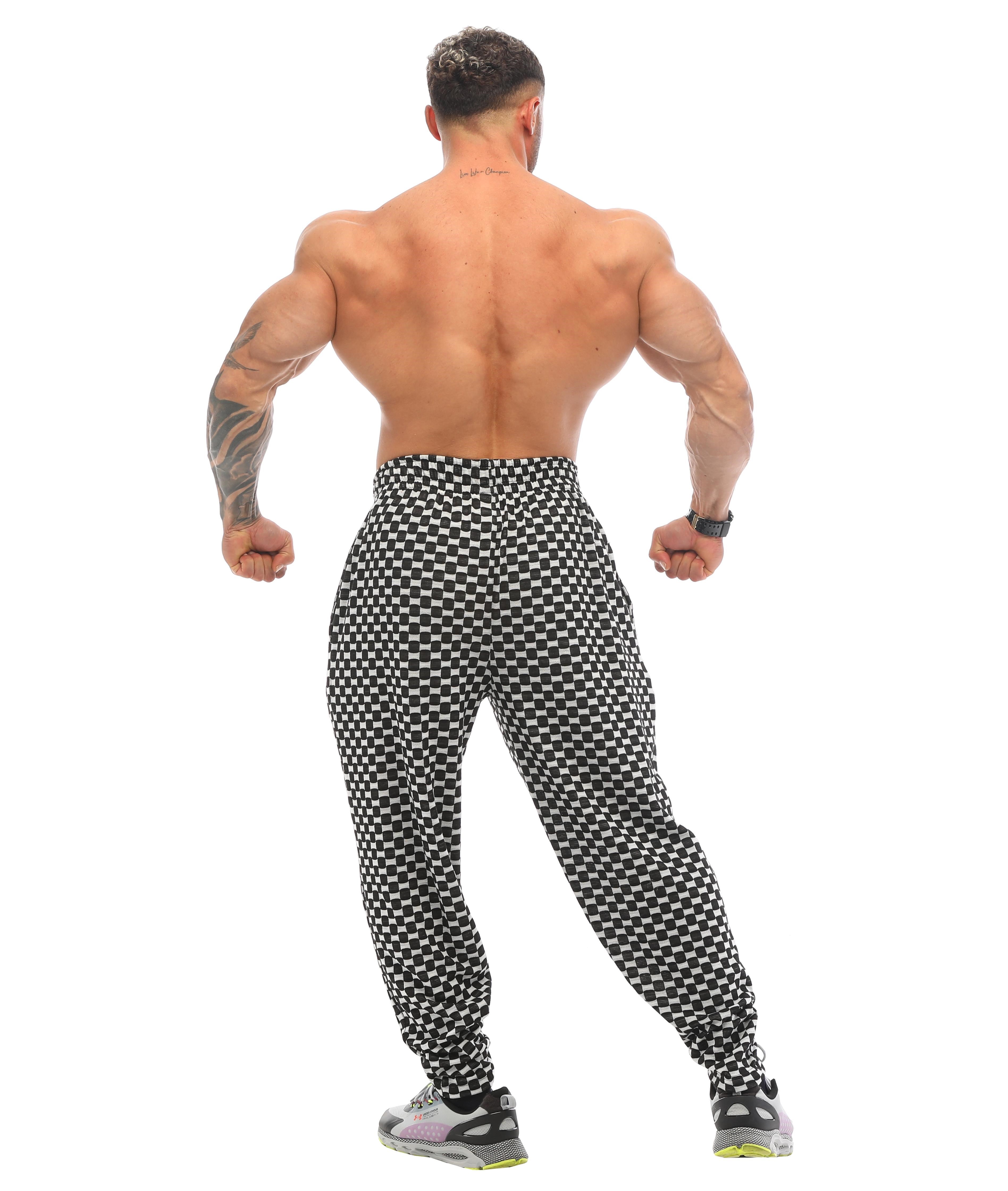 Erkek Eşofman Altı Plaid Şalvar Kesim PNT1364