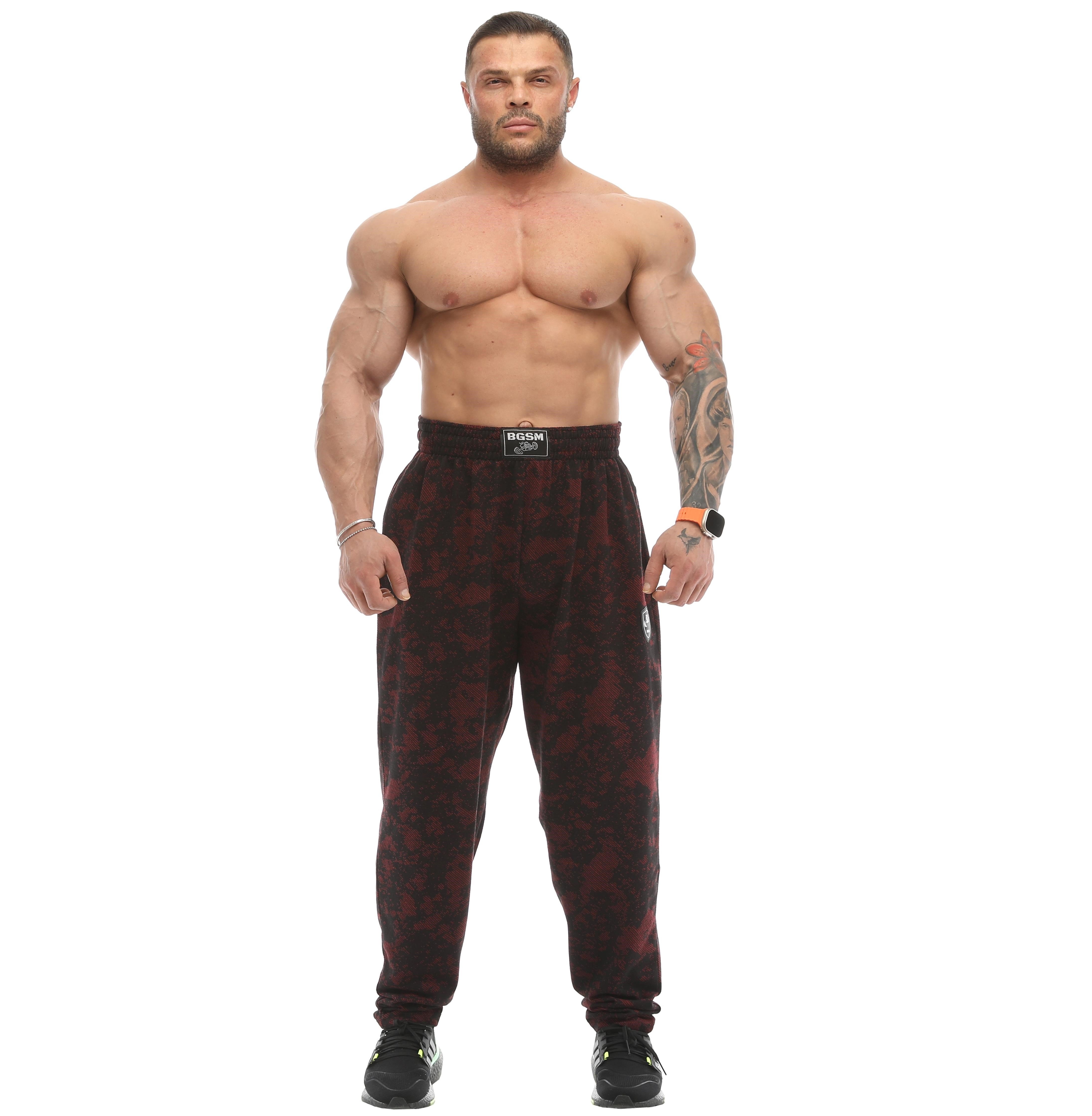 Erkek Eşofman Altı Teknik Kamuflaj Body Pantolon Eşofman Altı BGSM PNT1365