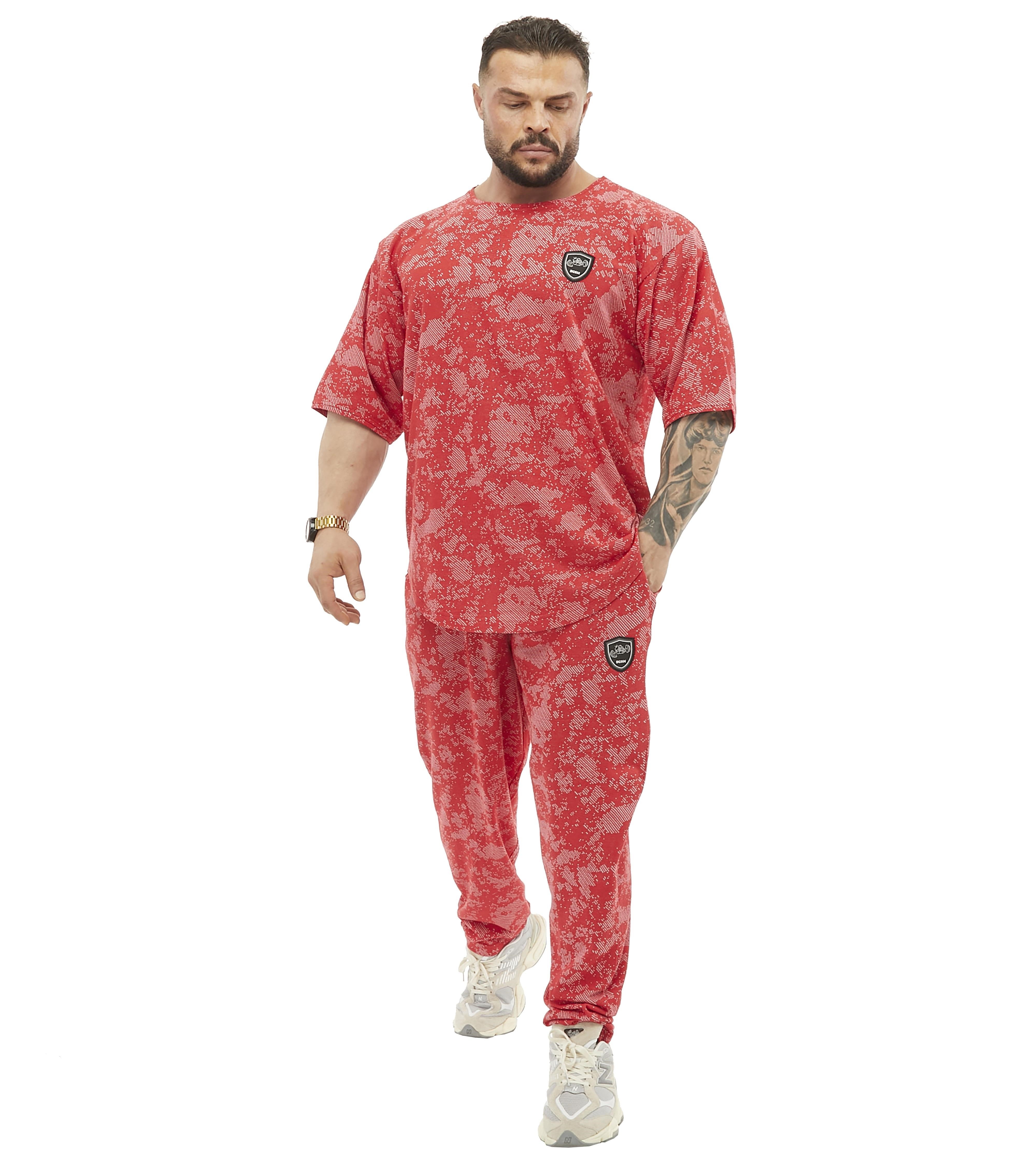 Erkek Eşofman Altı Teknik Kamuflaj Body Pantolon Eşofman Altı BGSM PNT1386