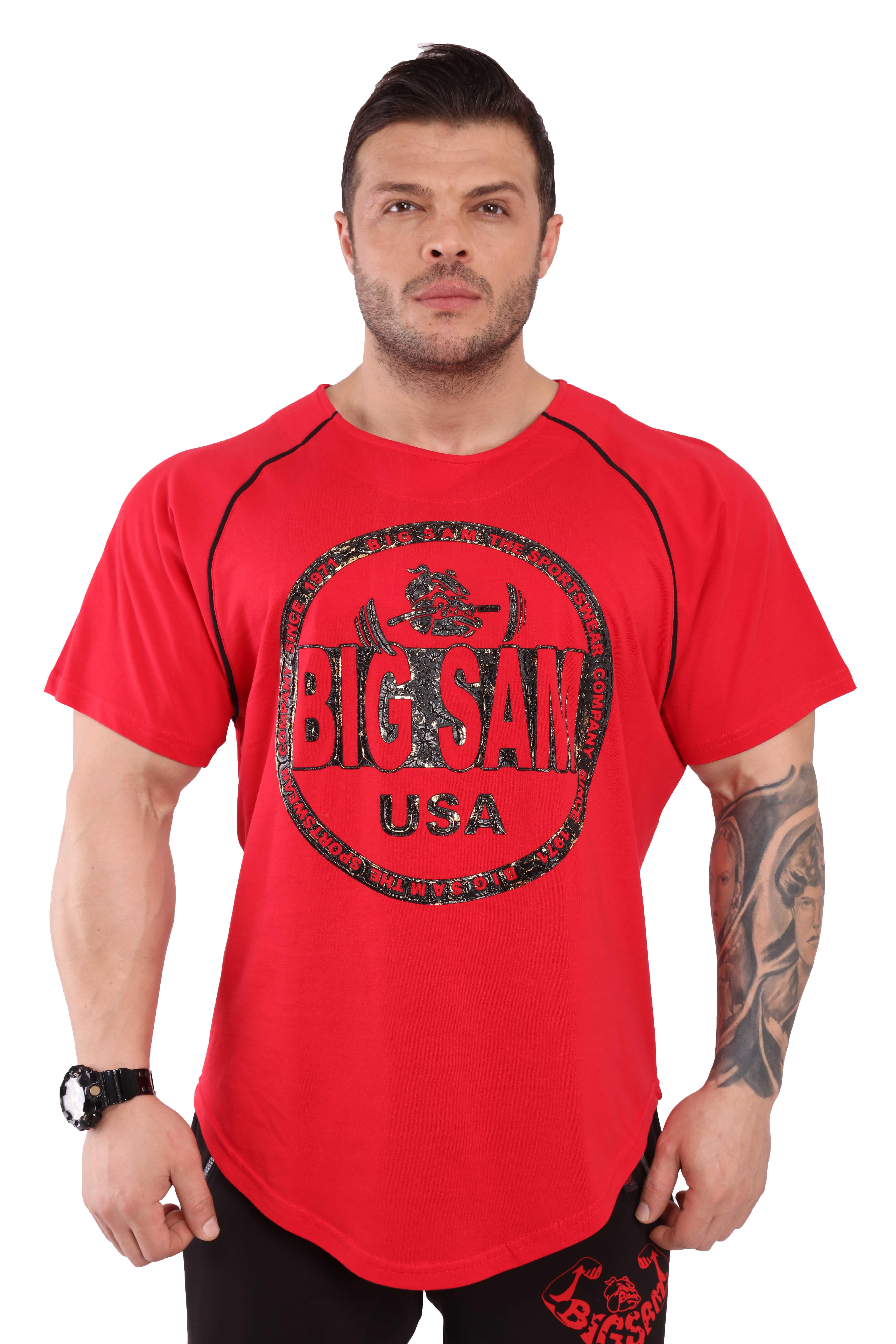Erkek Fitness T-shirt Big Sam 3253
