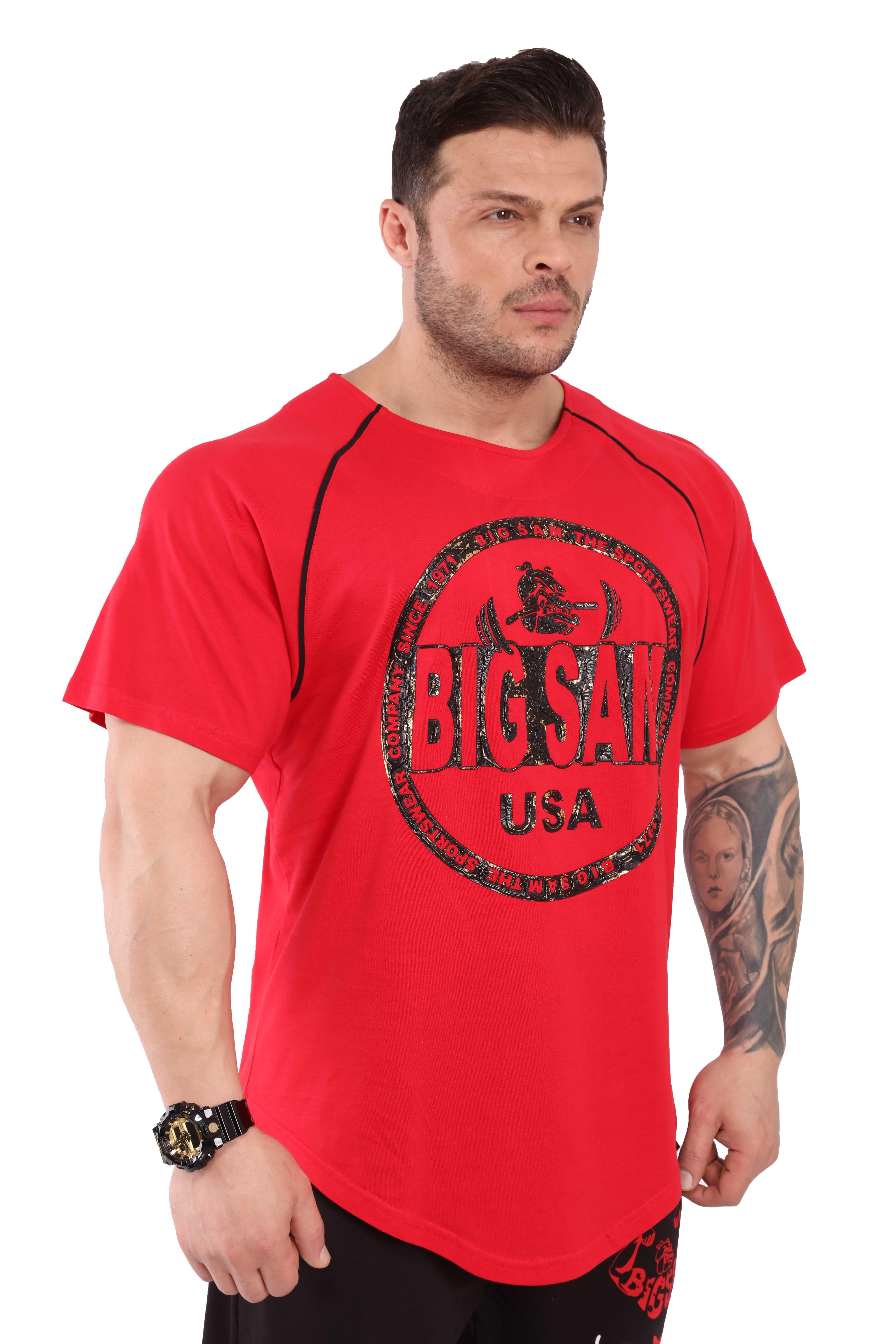 Erkek Fitness T-shirt Big Sam 3253