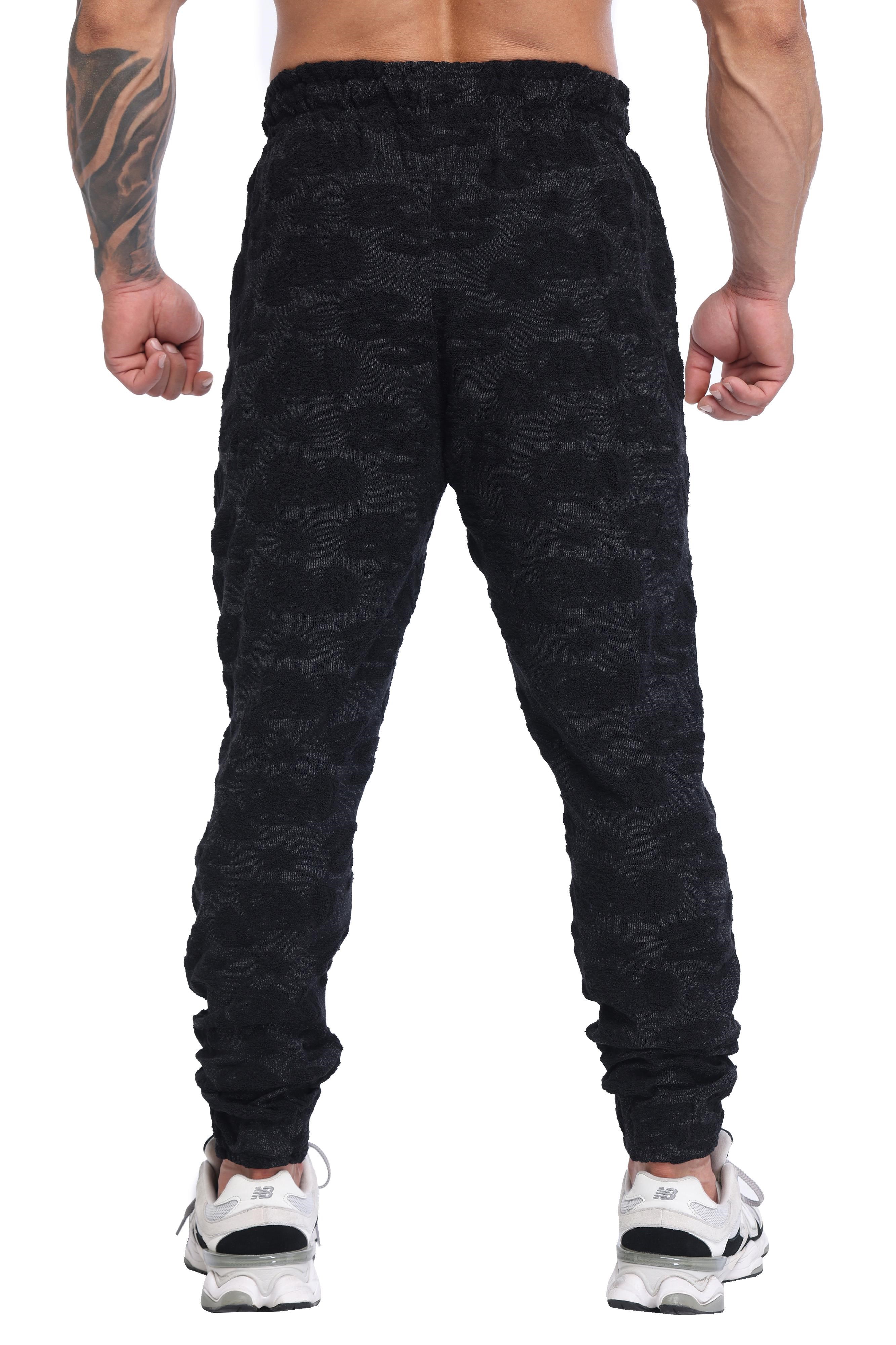 Erkek Havlu Jogger Pantolon Logolu Eşofman Altı BGSM PNT1345