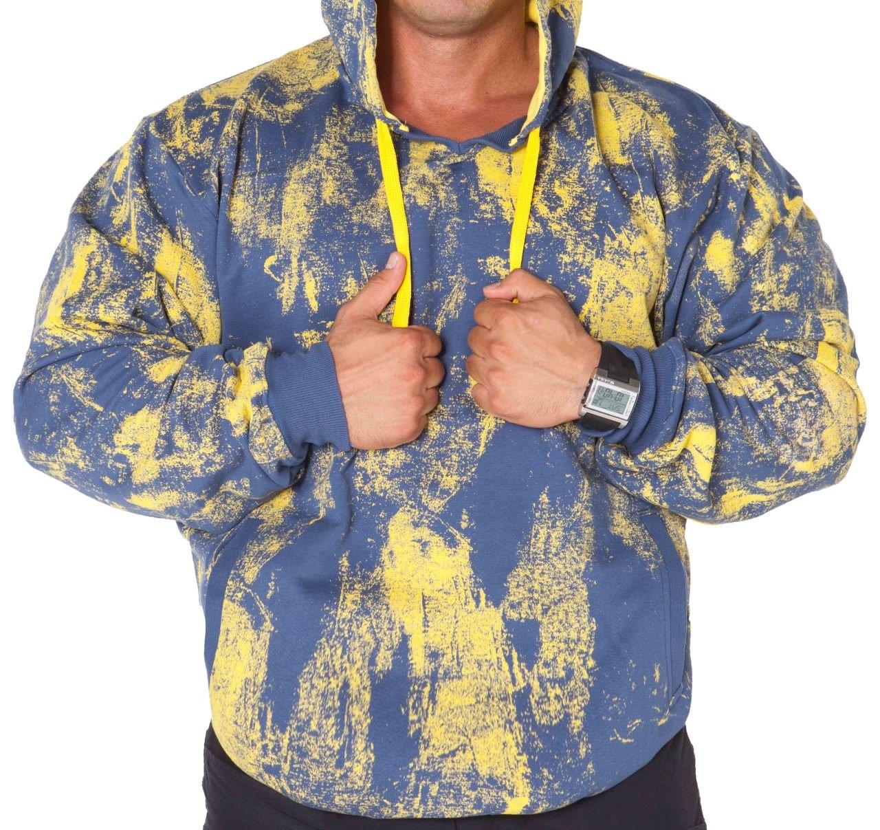 Erkek Kapşonlu Mevsimlik Sweatshirt, Spor Kesim