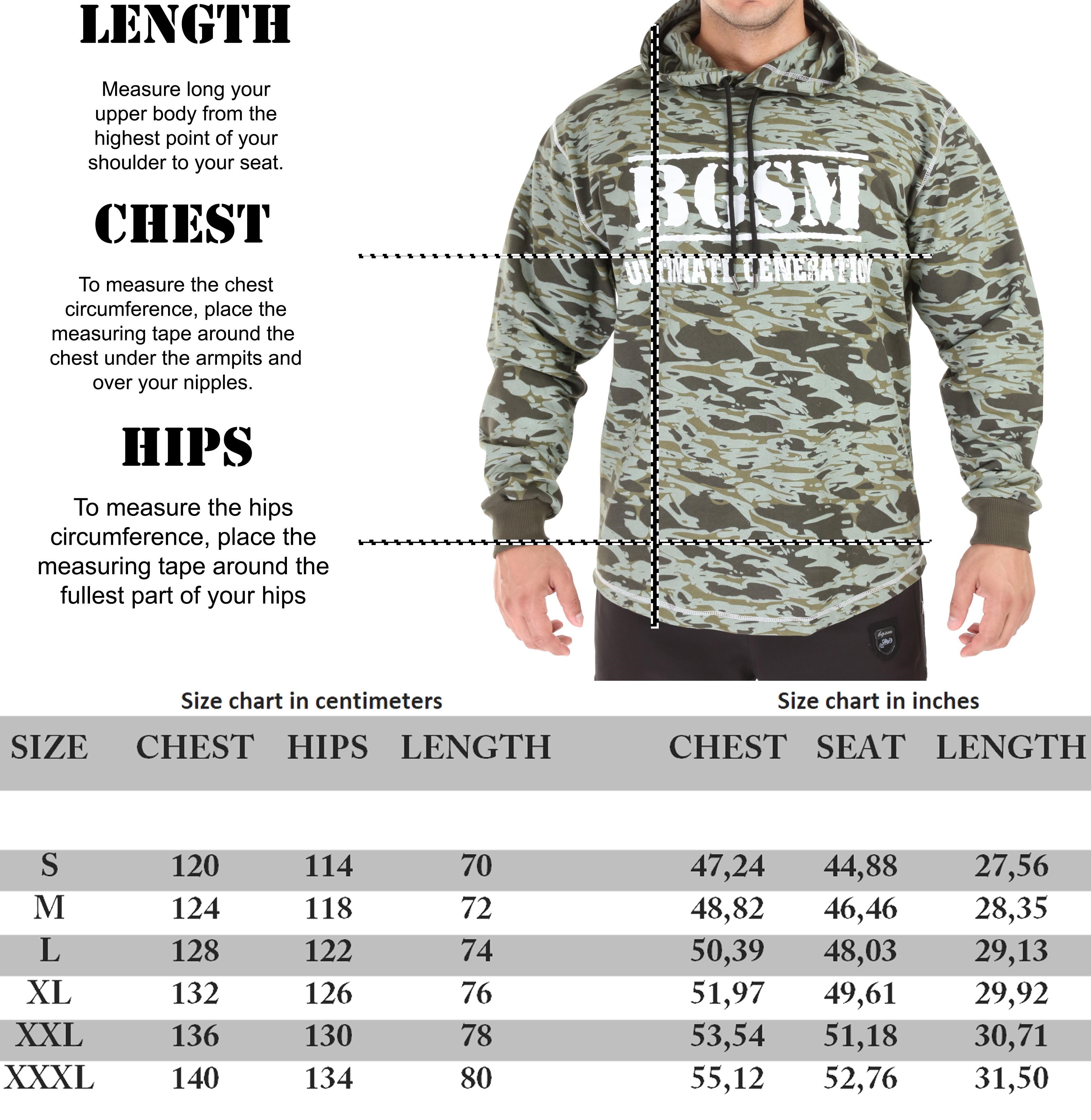 Erkek Kapşonlu Sweatshirt Kışlık Oversize Kamuflaj 4721