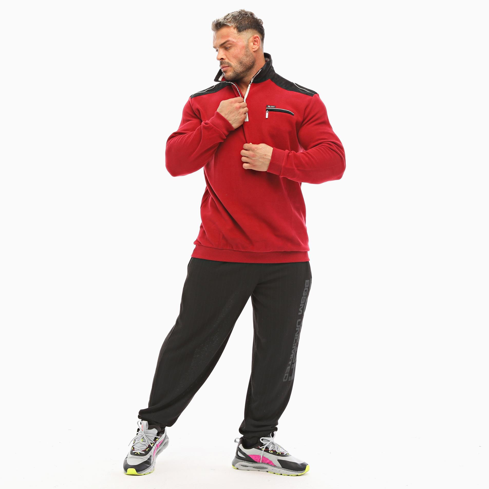 Erkek Kışlık Causal Bordo Sweatshirt Big Sam 4662