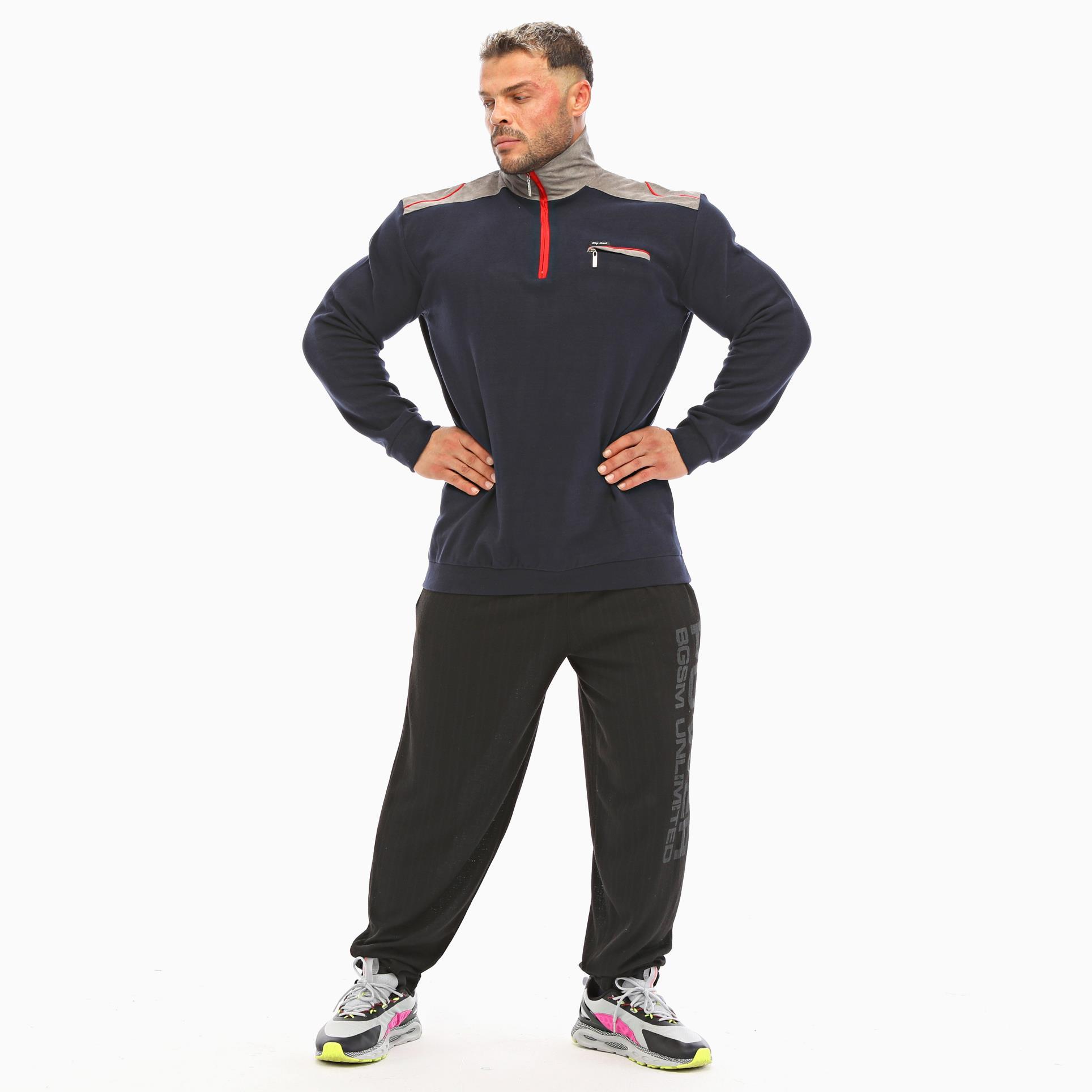 Erkek Kışlık Causal Lacivert Sweatshirt Big Sam 4663