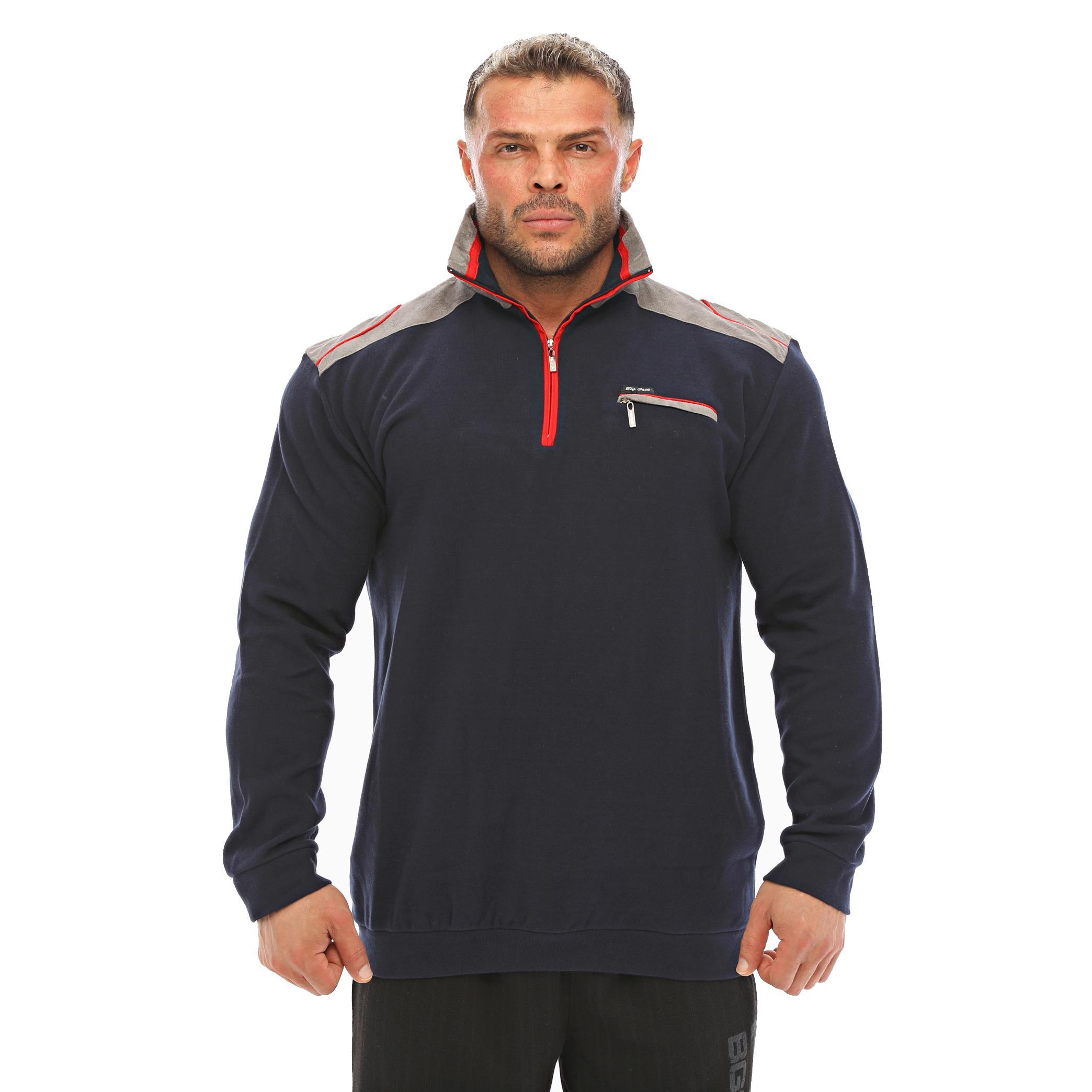 Erkek Kışlık Causal Lacivert Sweatshirt Big Sam 4663