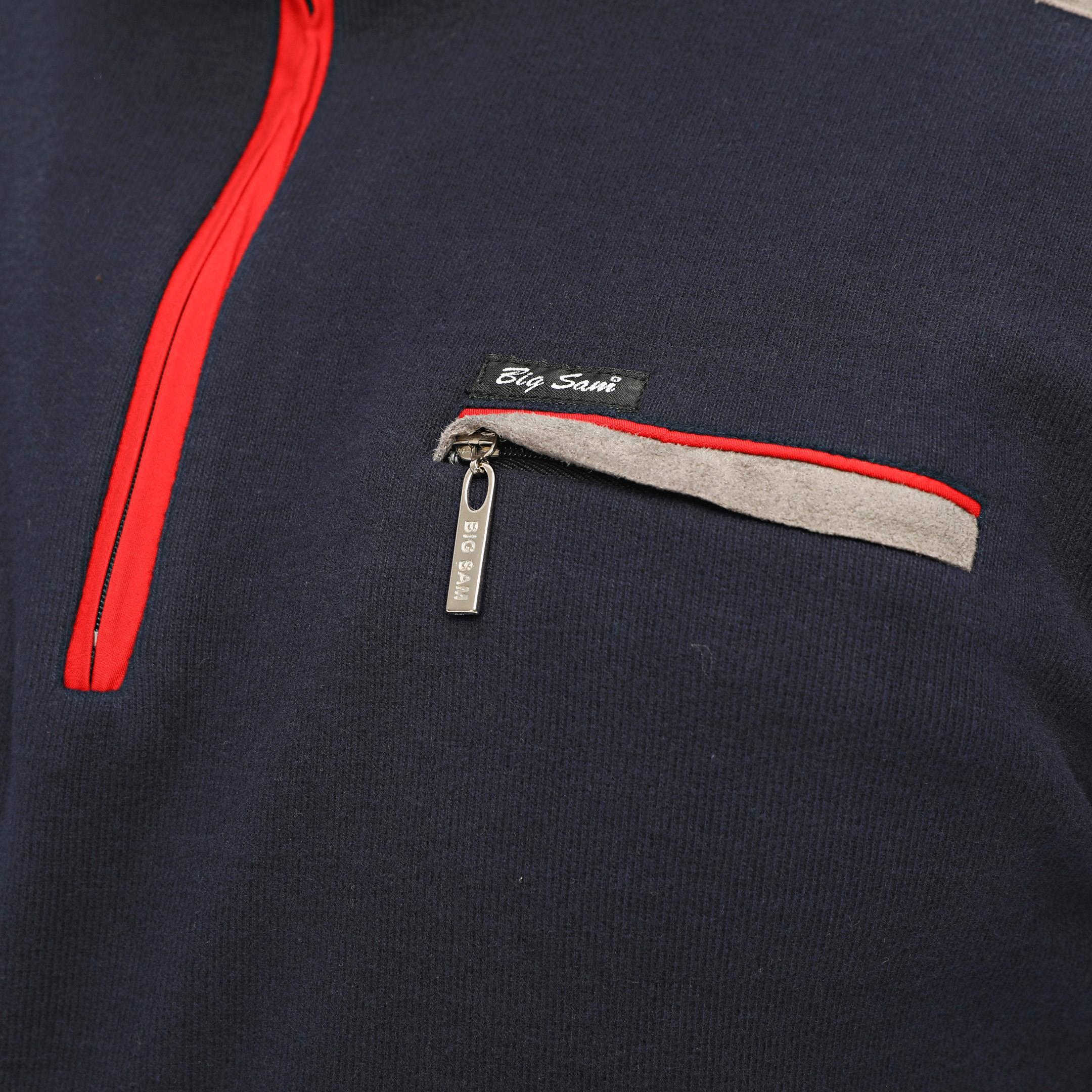Erkek Kışlık Causal Lacivert Sweatshirt Big Sam 4663