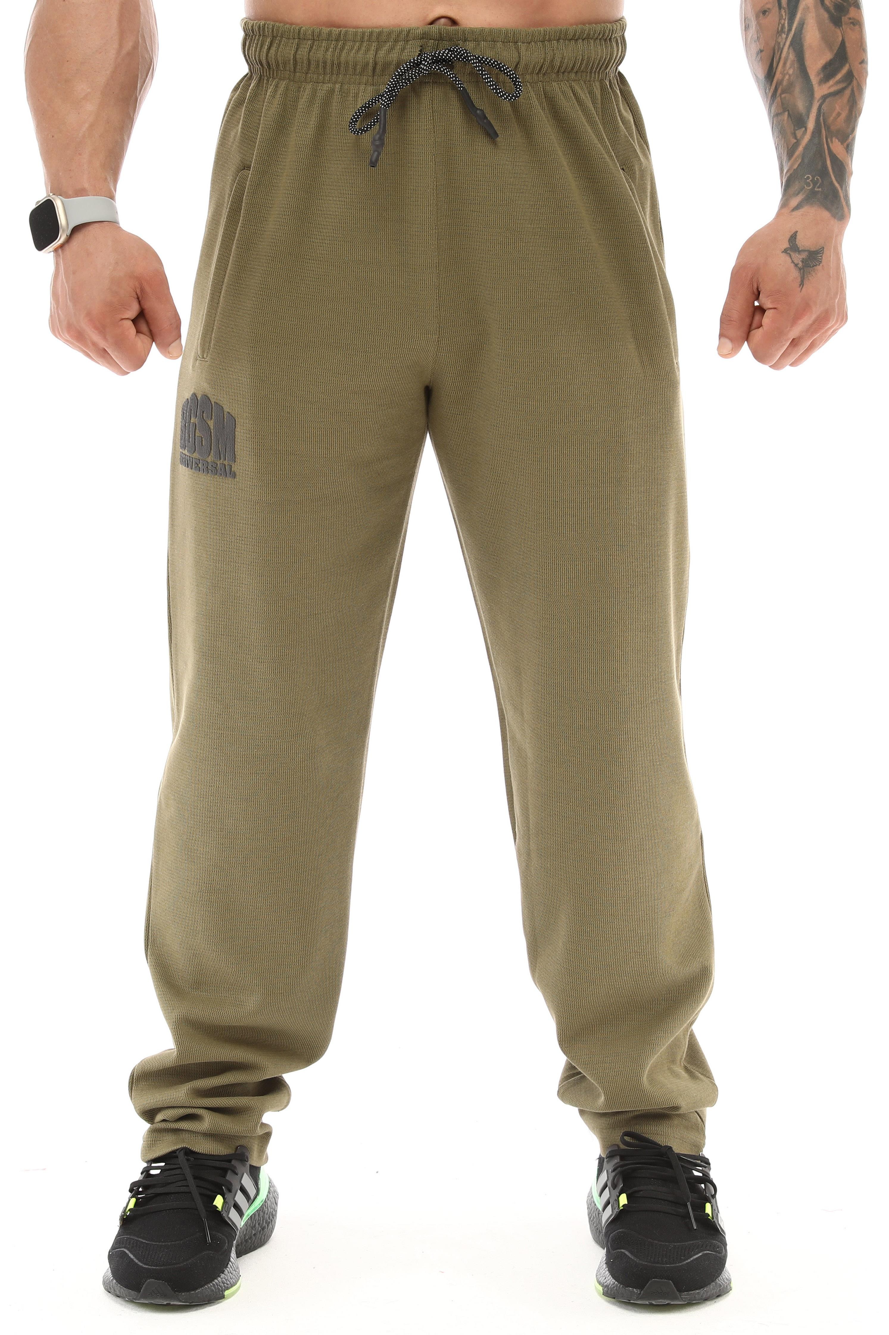 Erkek Loose Fit Baggy Eşofman Altı, Fermuarlı Cepli Spor Pantolon BGSM 1191