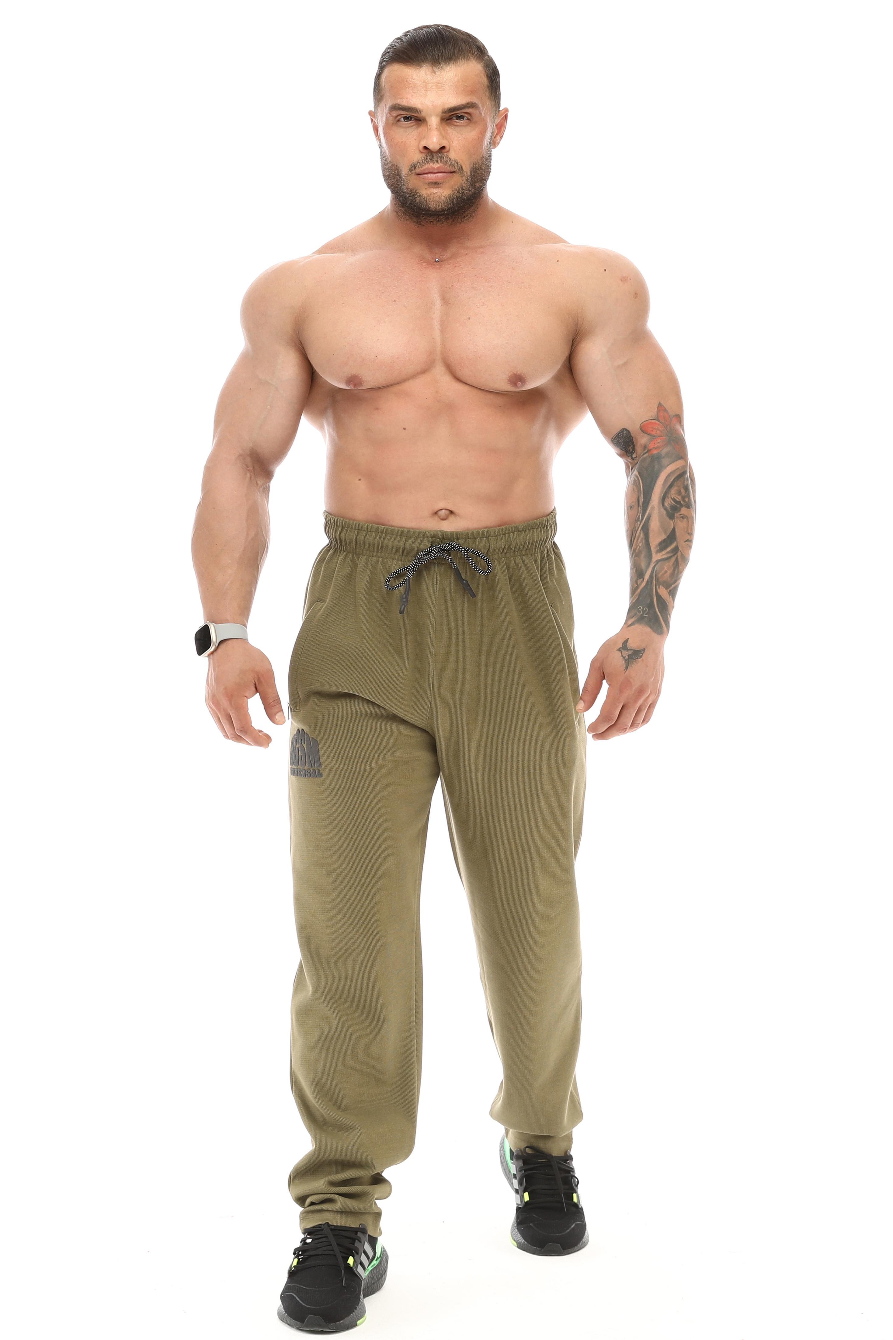 Erkek Loose Fit Baggy Eşofman Altı, Fermuarlı Cepli Spor Pantolon BGSM 1191