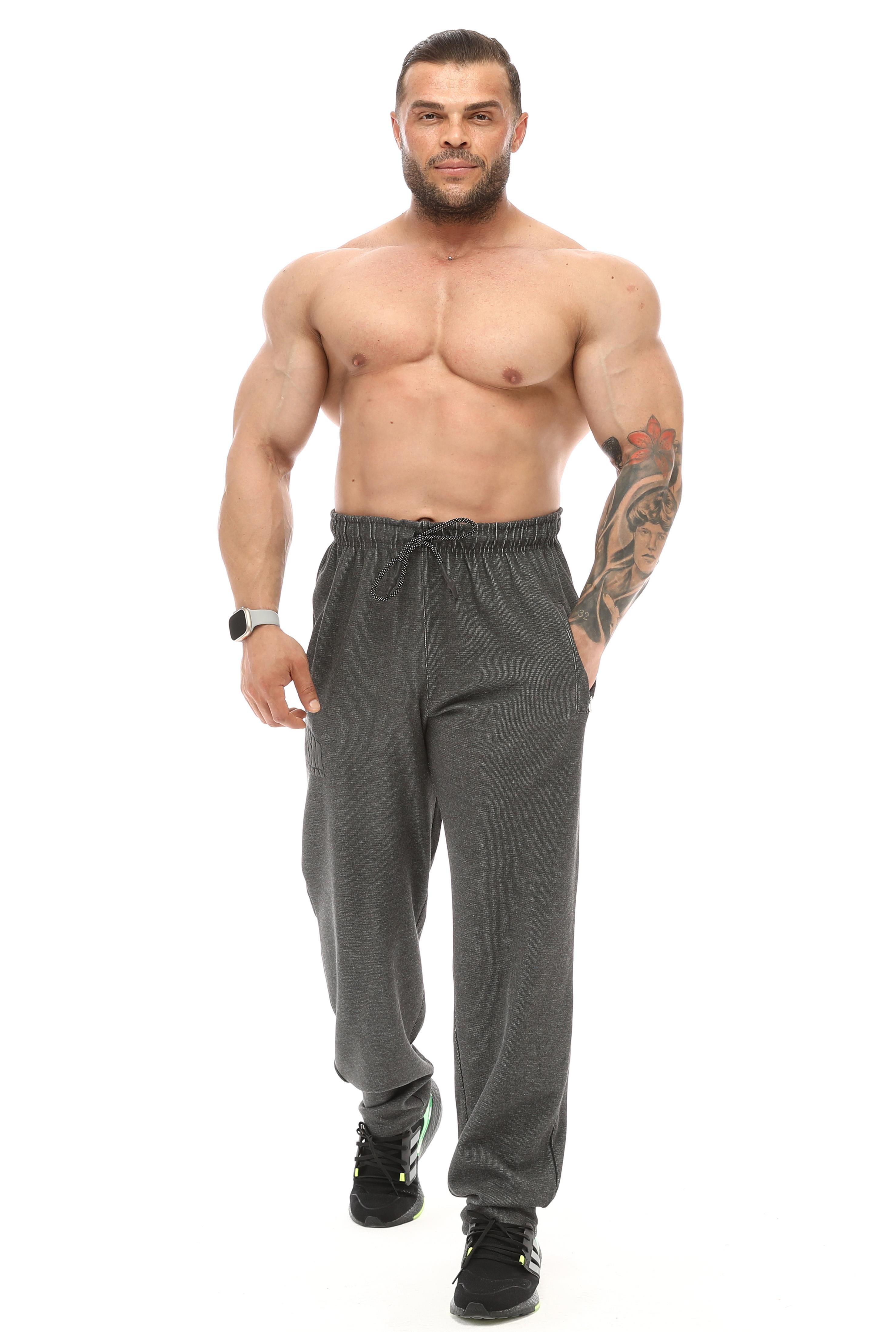 Erkek Loose Fit Baggy Eşofman Altı, Fermuarlı Cepli Spor Pantolon BGSM 1190