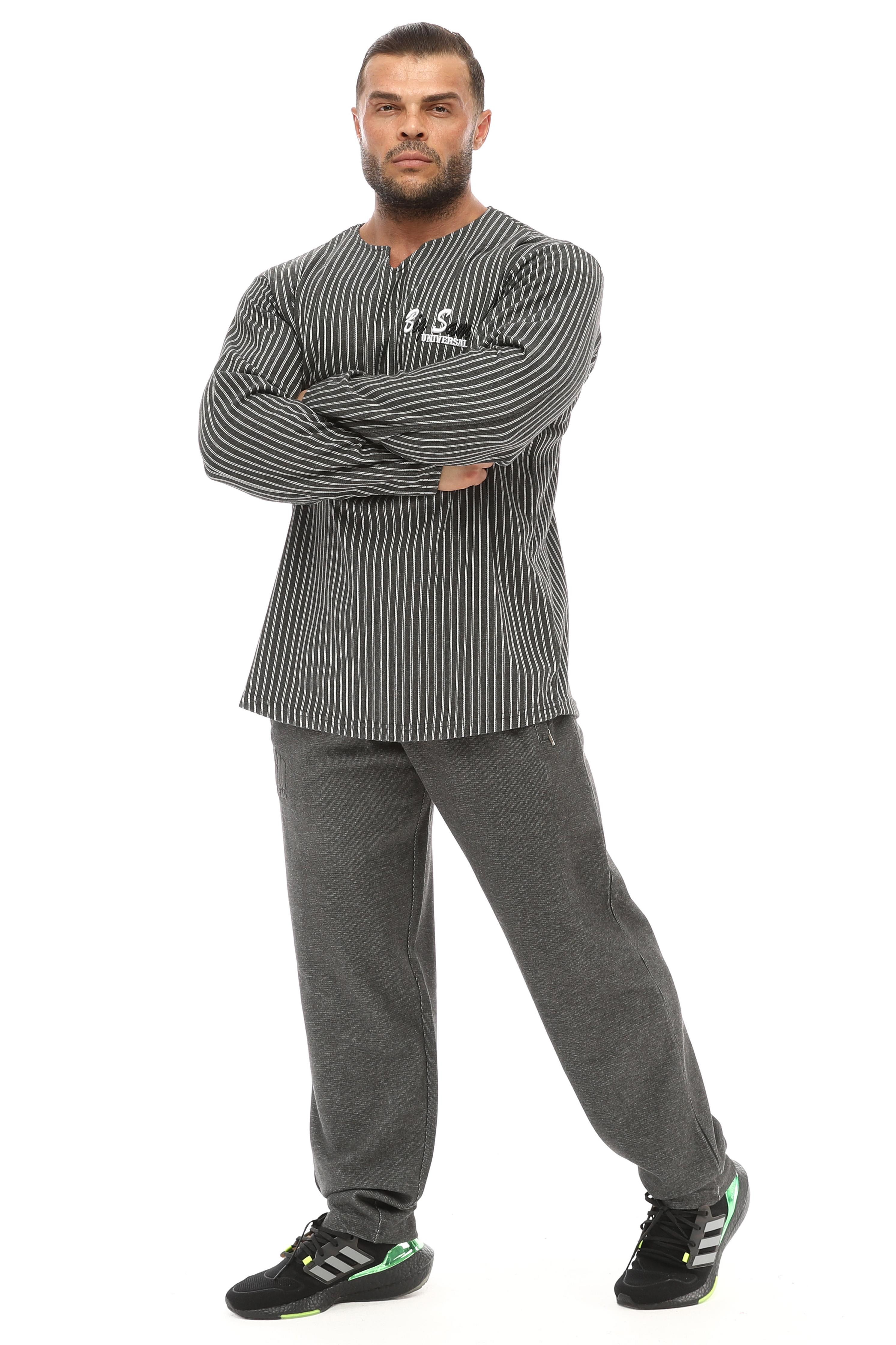 Erkek Loose Fit Baggy Eşofman Altı, Fermuarlı Cepli Spor Pantolon BGSM 1190