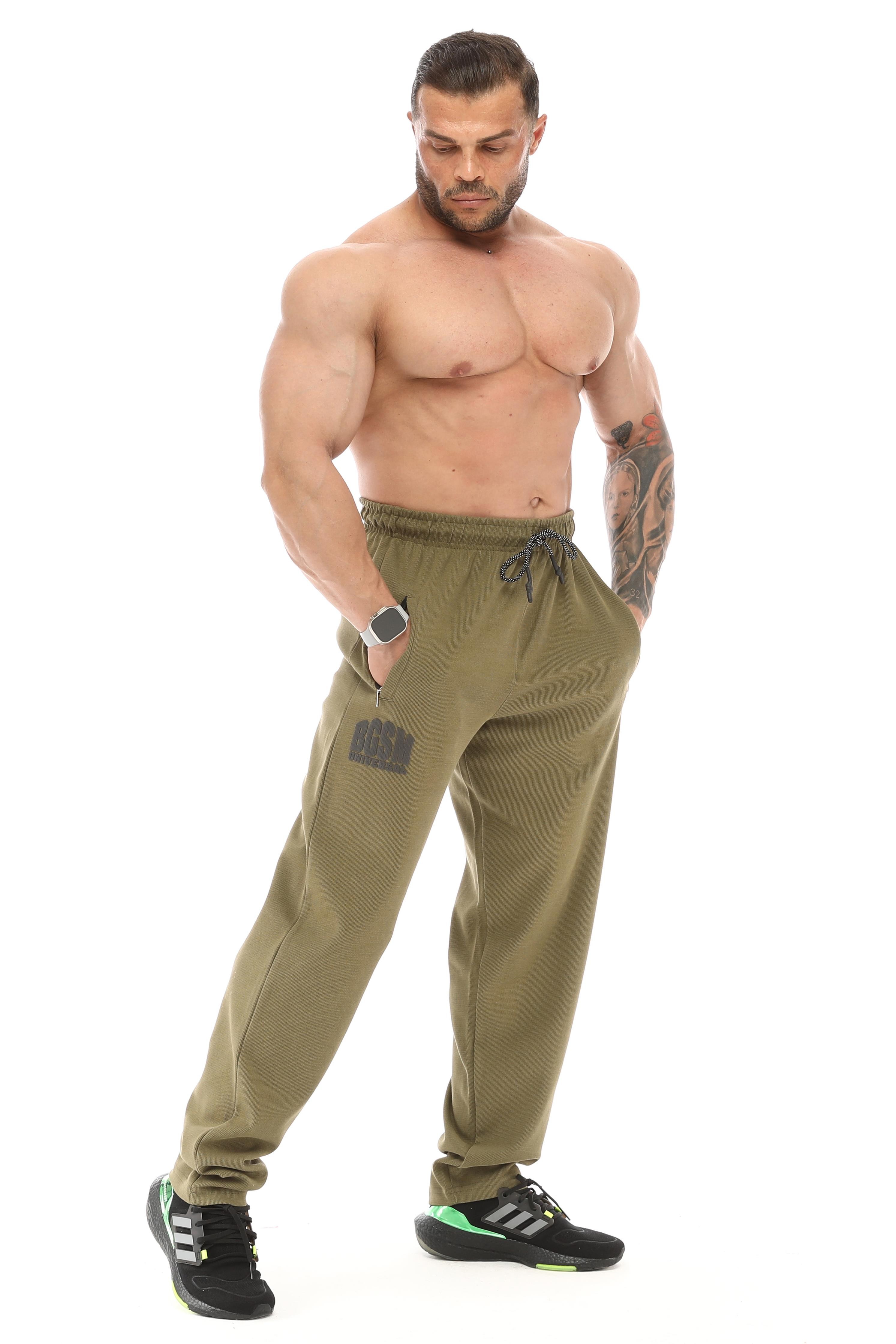Erkek Loose Fit Baggy Eşofman Altı, Fermuarlı Cepli Spor Pantolon BGSM 1191