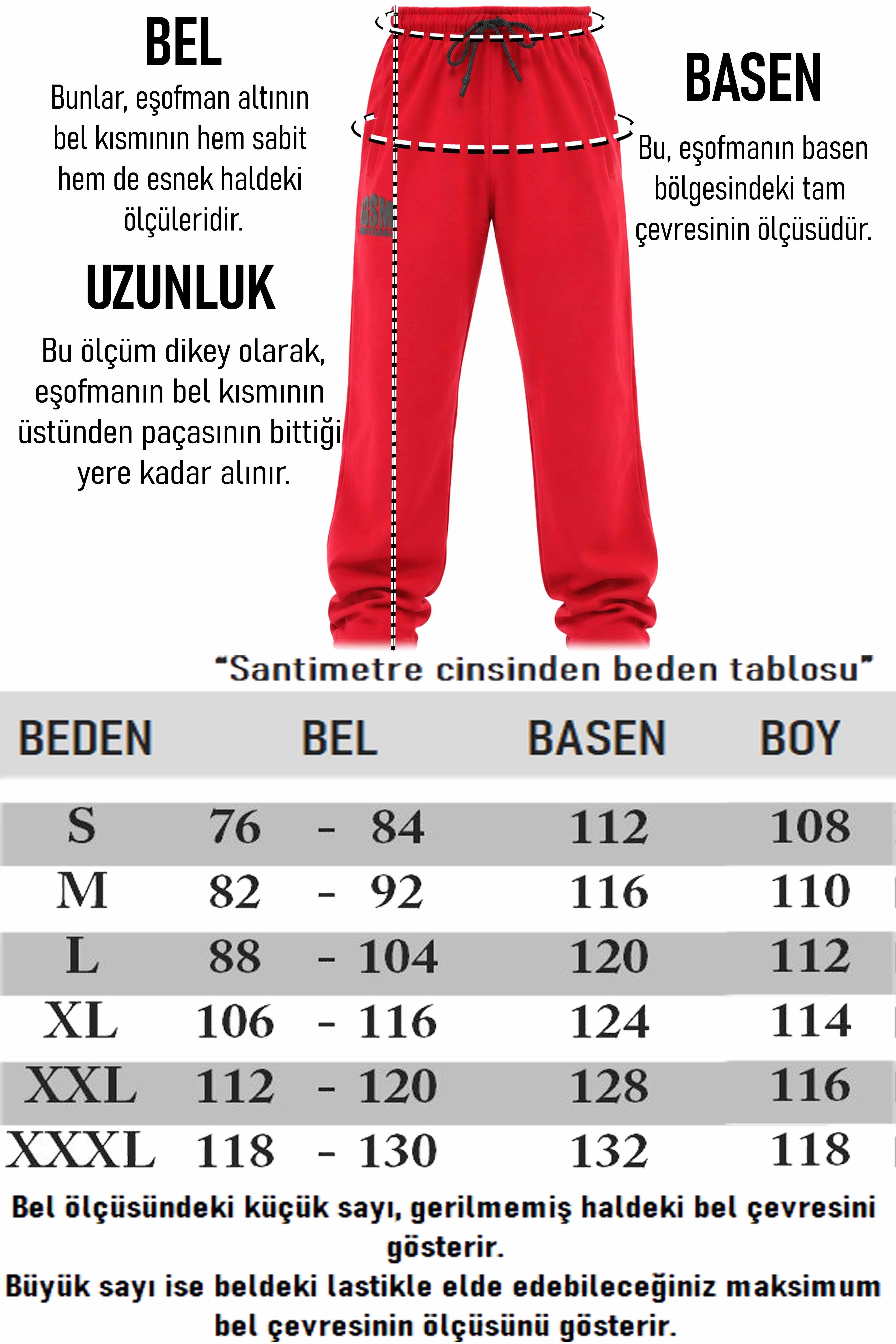 Erkek Loose Fit Baggy Eşofman Altı, Fermuarlı Cepli Spor Pantolon BGSM 1192