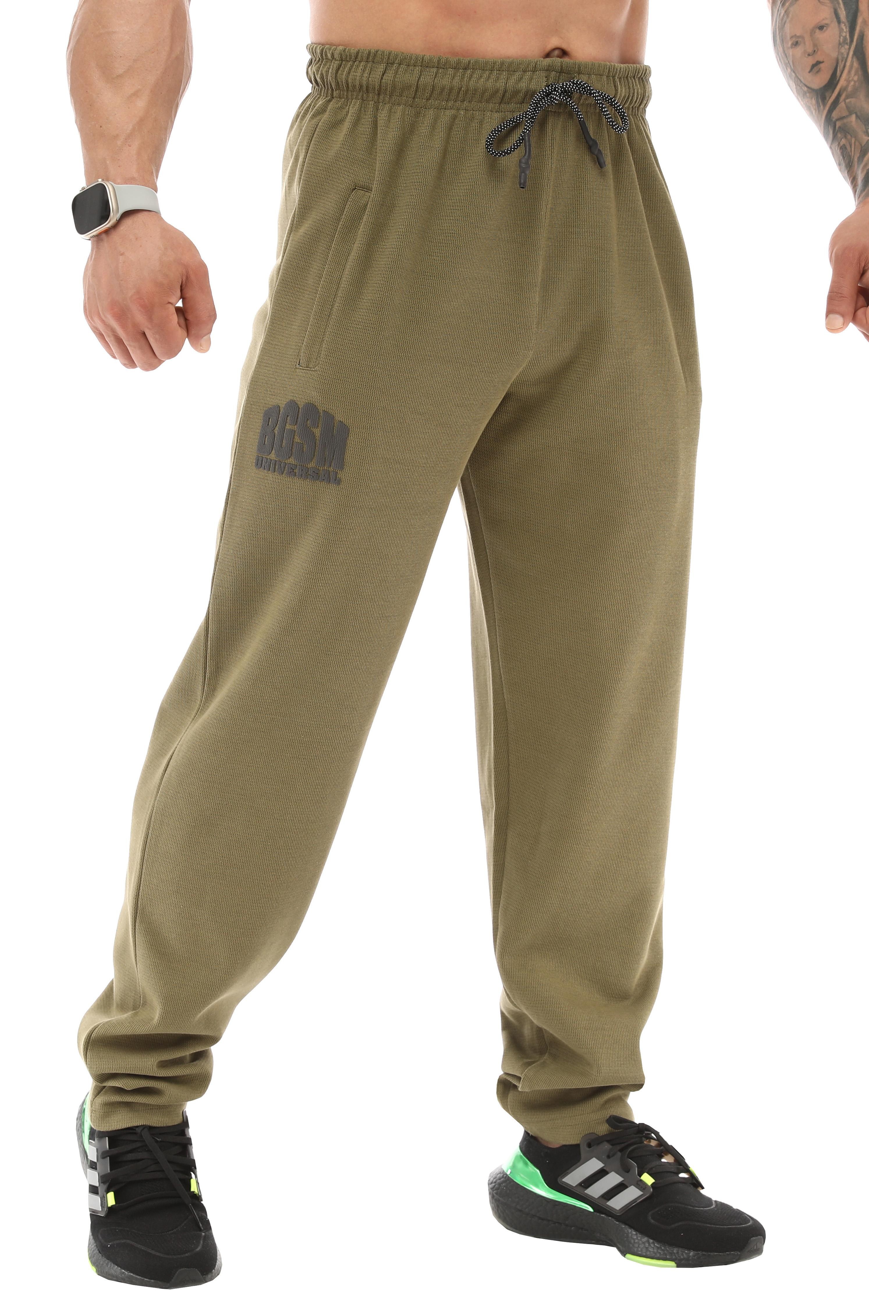 Erkek Loose Fit Baggy Eşofman Altı, Fermuarlı Cepli Spor Pantolon BGSM 1191