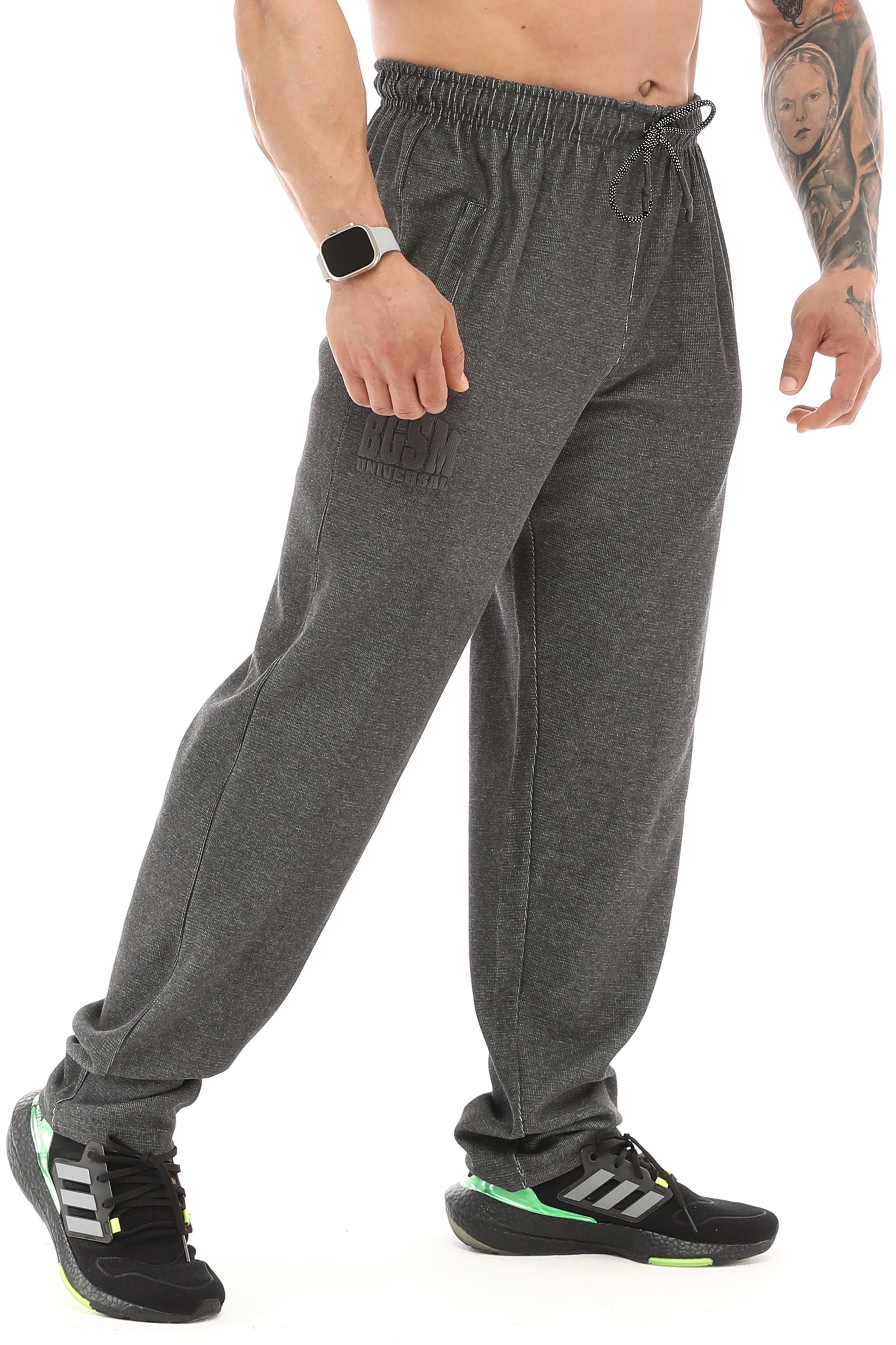 Erkek Loose Fit Baggy Eşofman Altı, Fermuarlı Cepli Spor Pantolon BGSM 1190