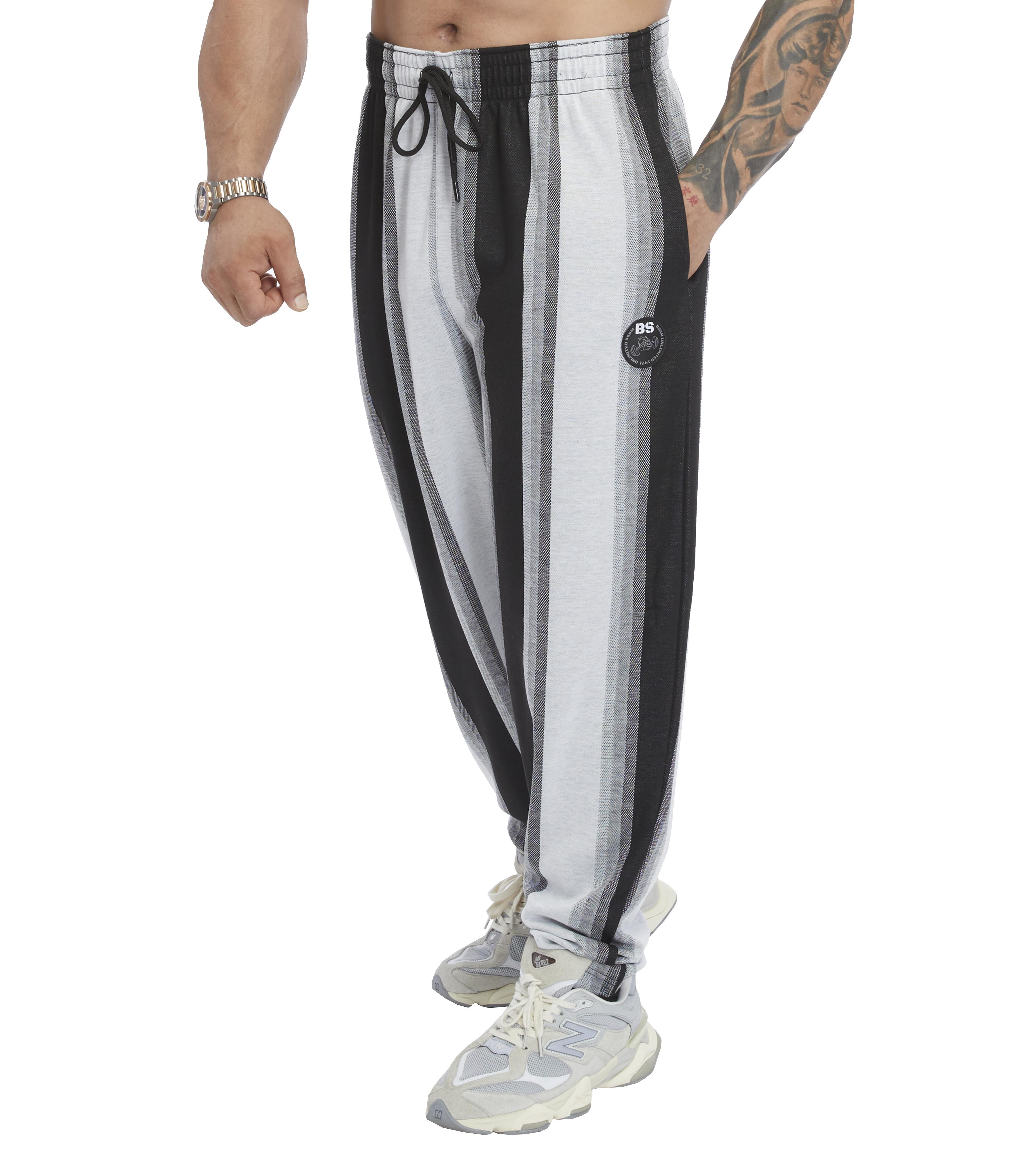 Erkek Loose Fit Çizgili Eşofman Altı BGSM PNT1404